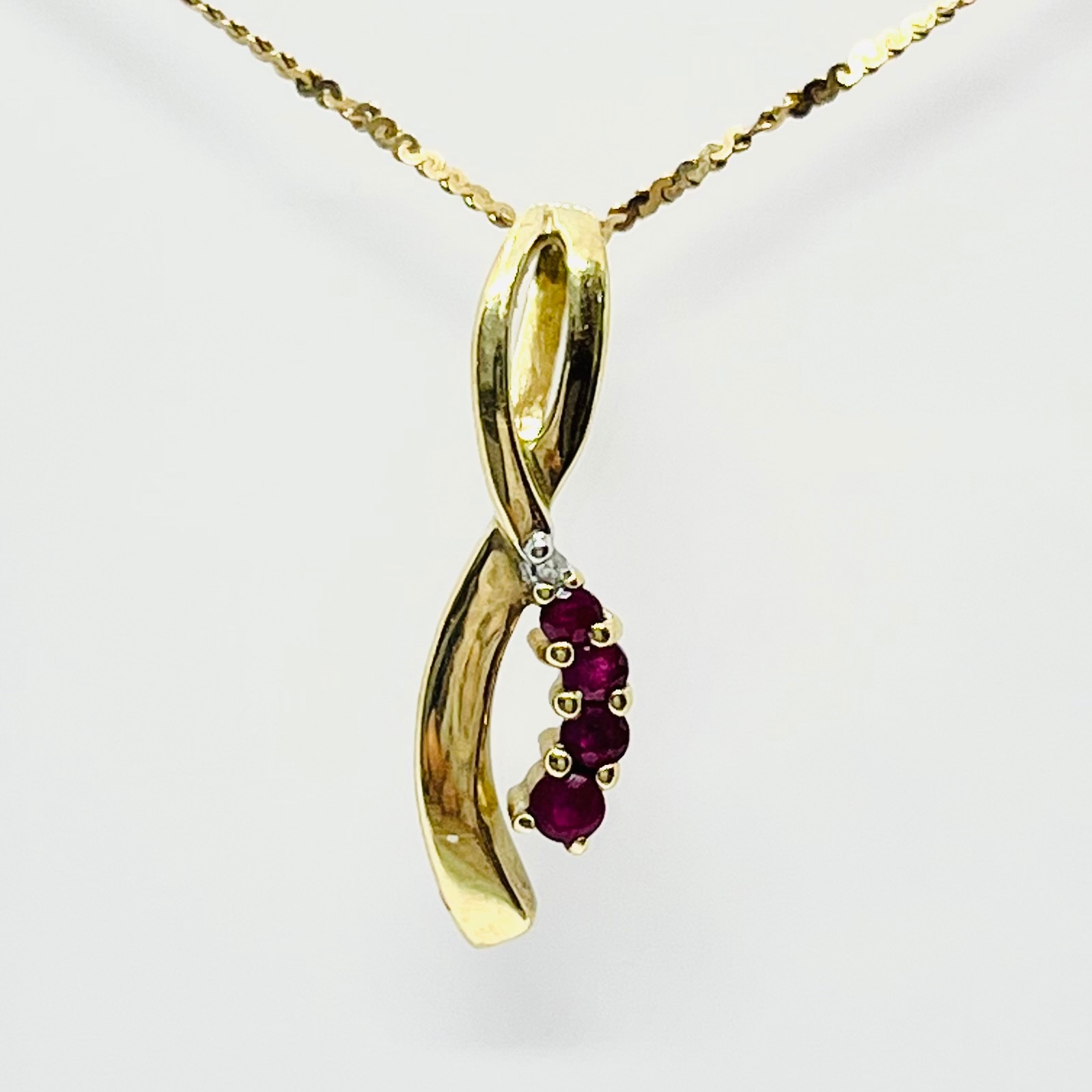 10K Ruby Pendant