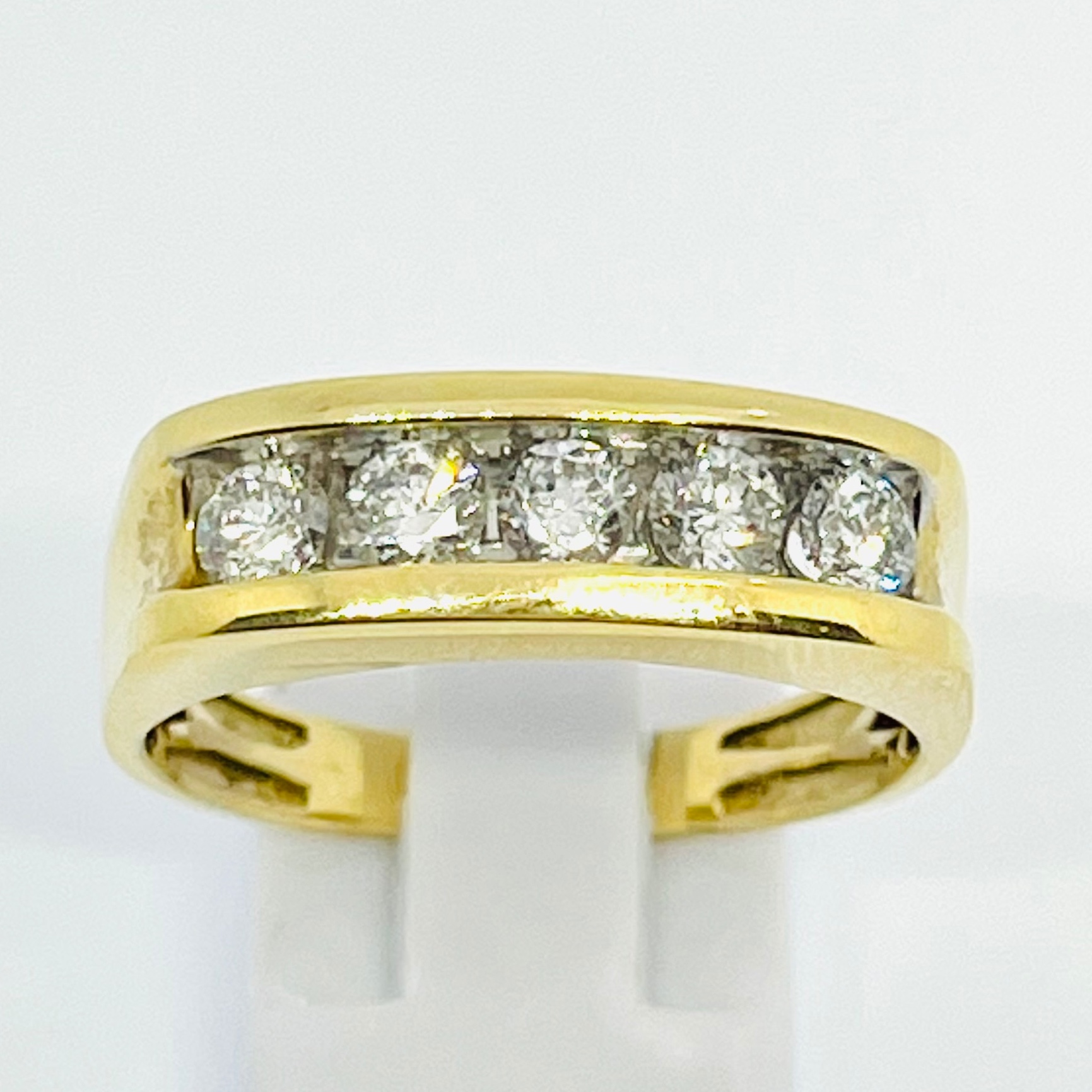 Diamond Men's Wedding Band
