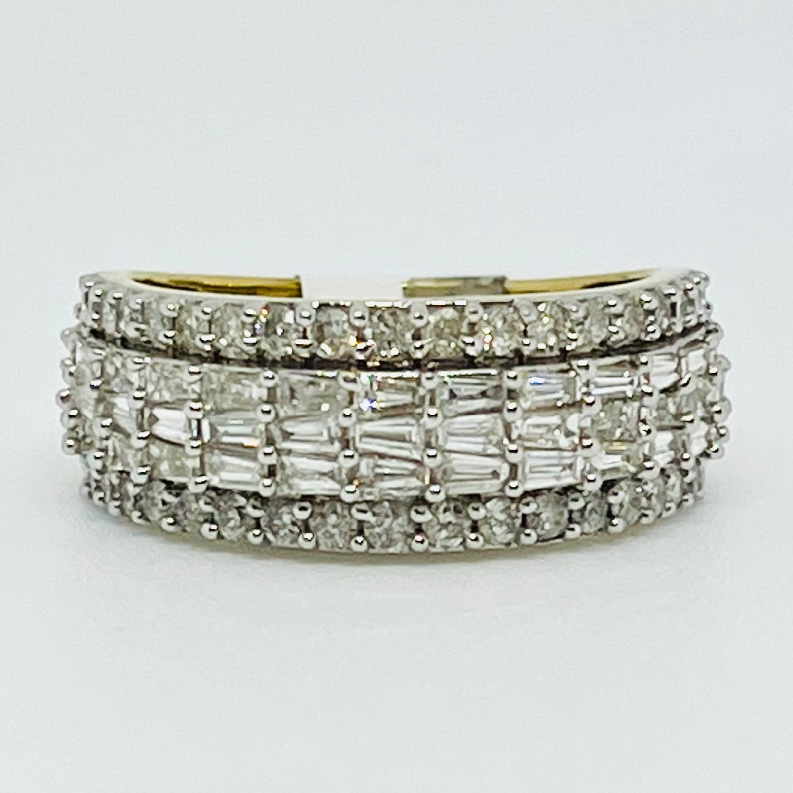 Baguette Diamond Men's Wedding Band