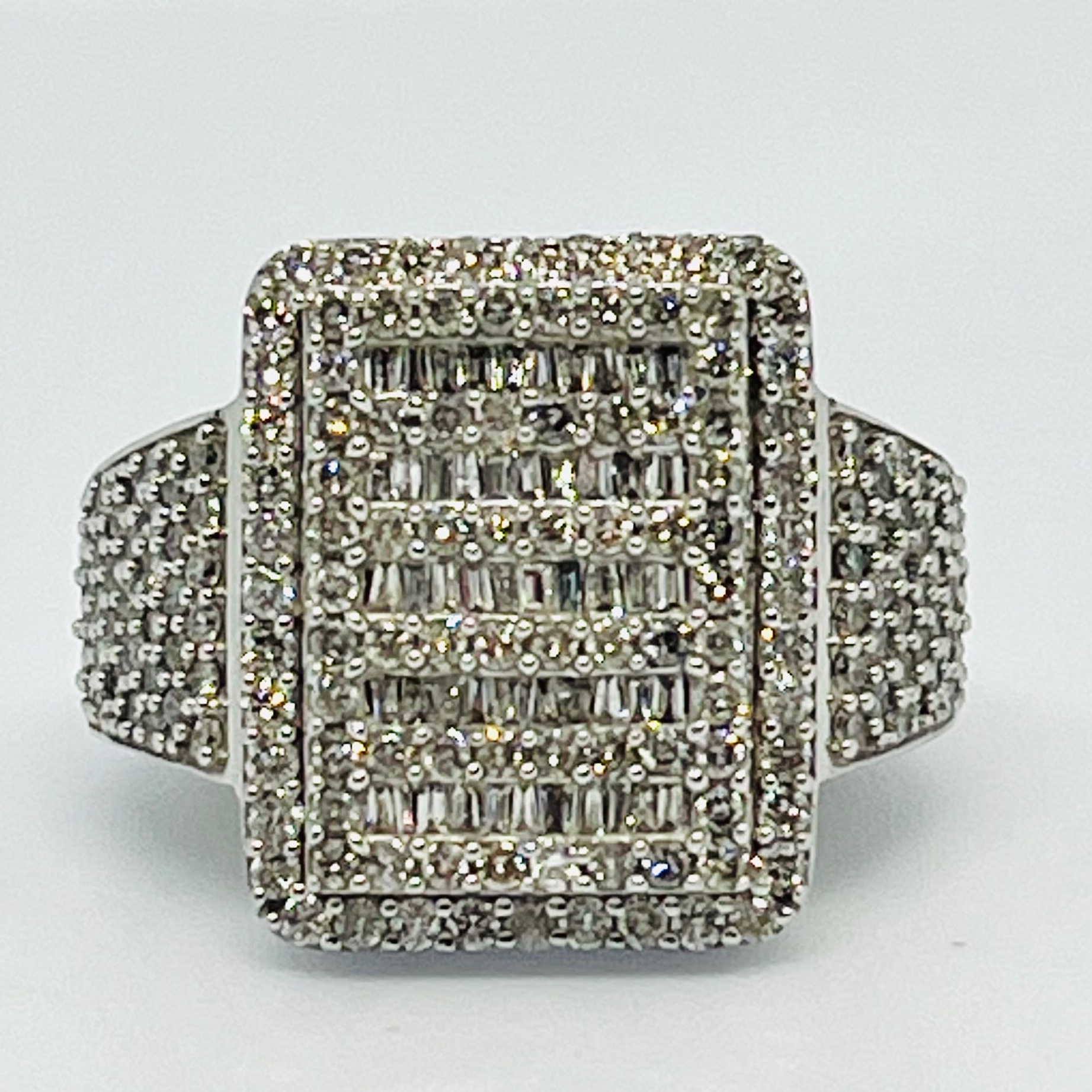 Diamond Baguette Men's Fashion Ring