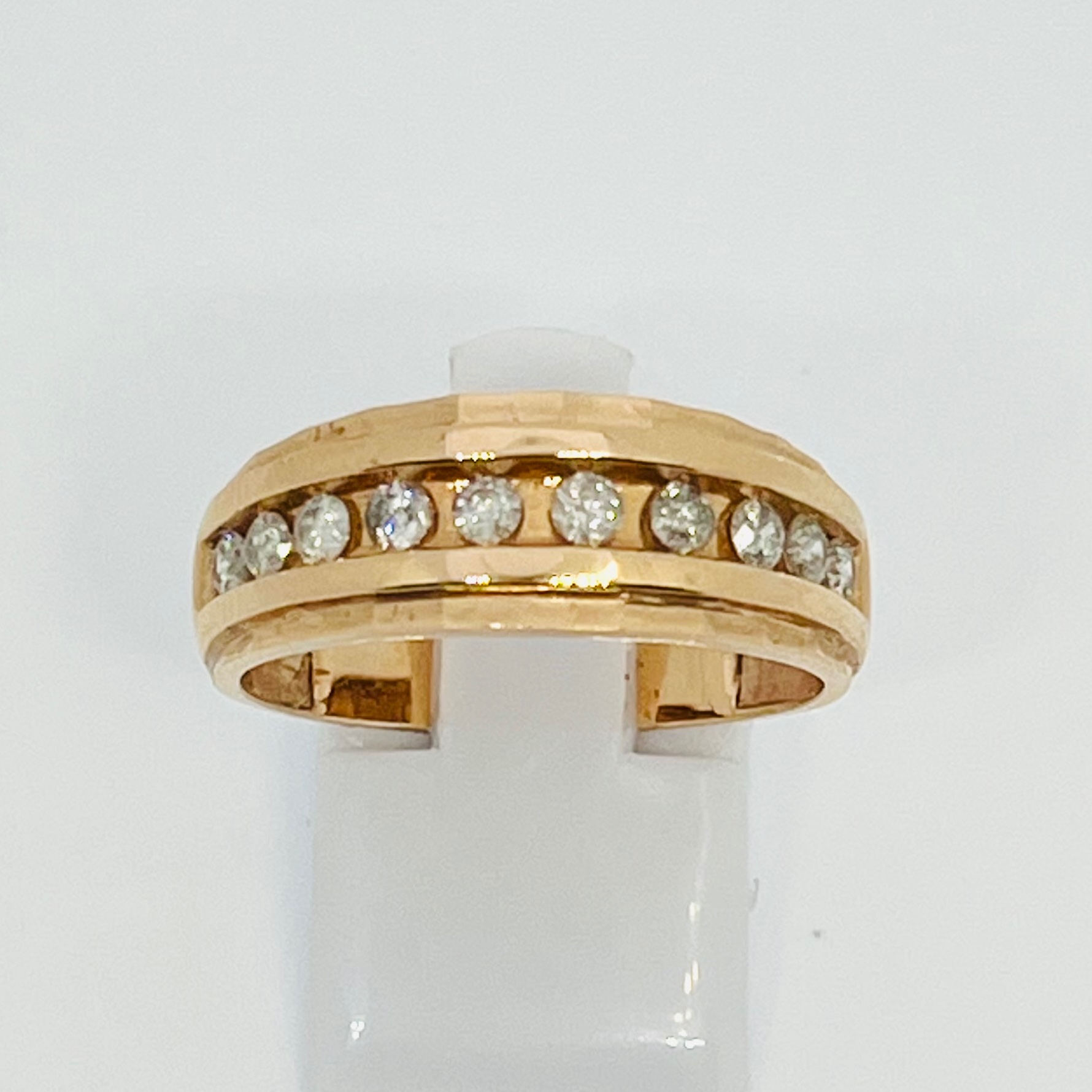 Diamond Men's Wedding Band