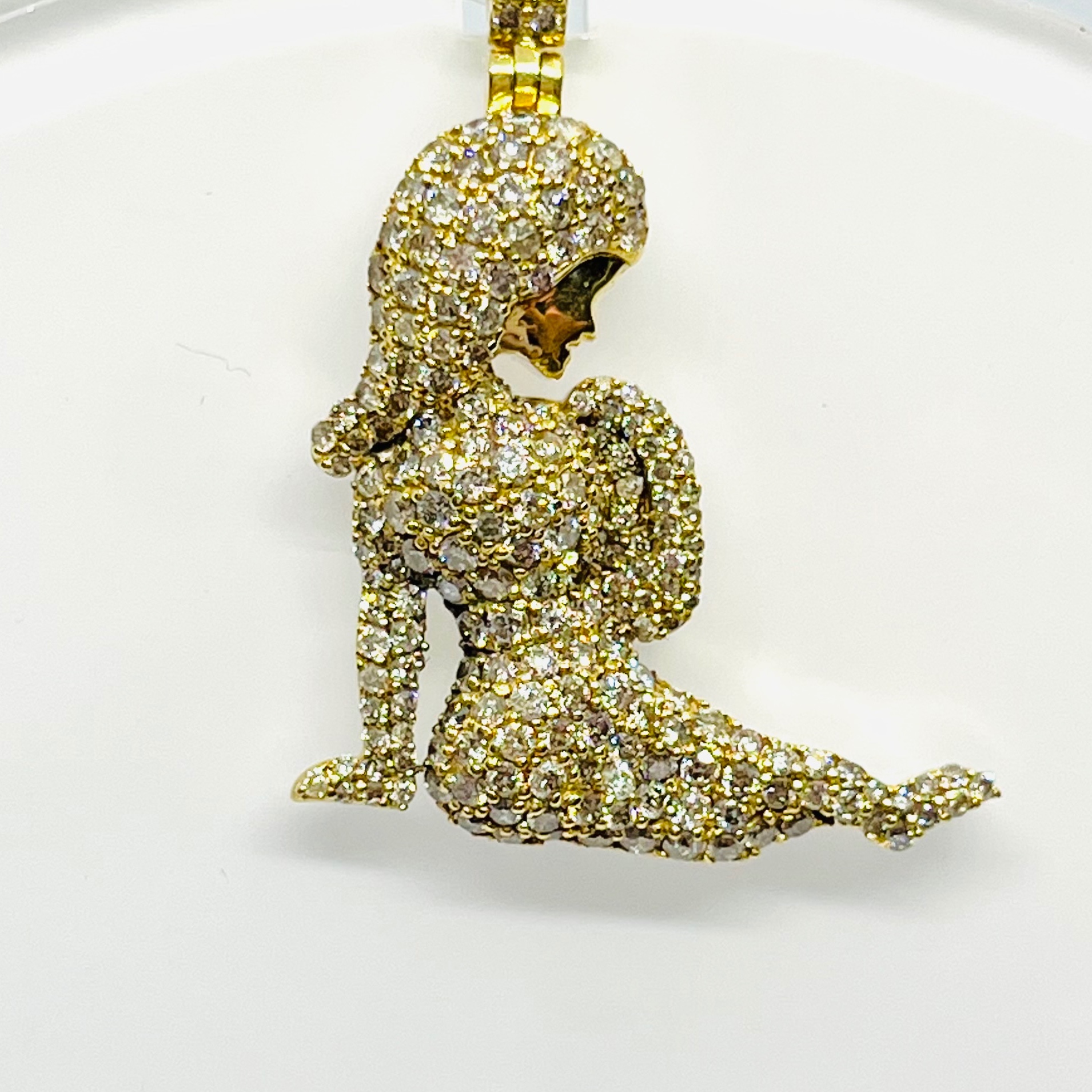 Diamond Virgo Zodiac Pendant