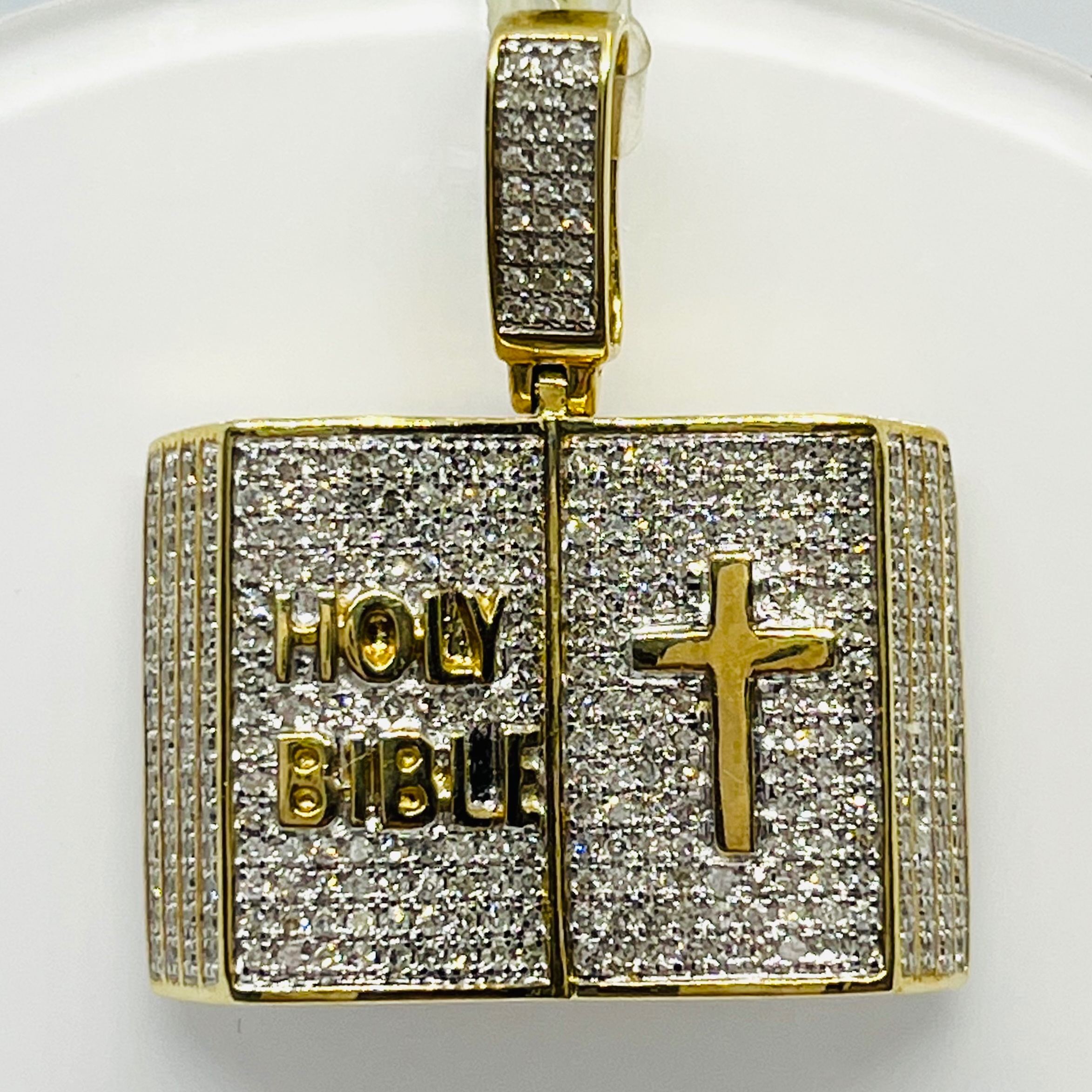 Diamond Bible Pendant