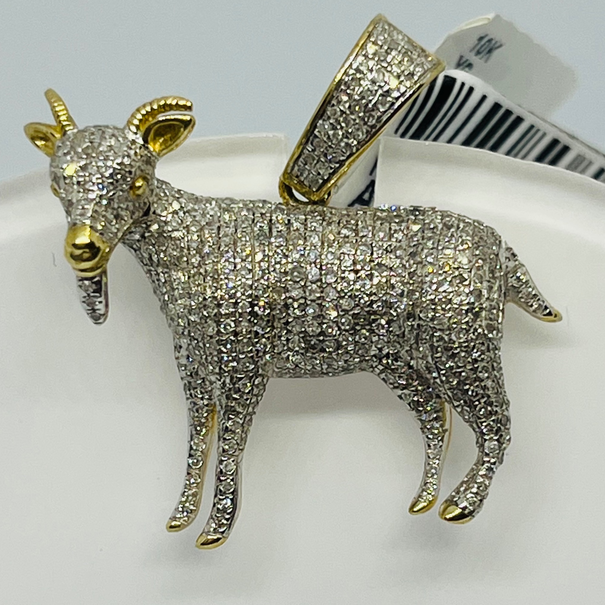 Diamond Goat Pendant