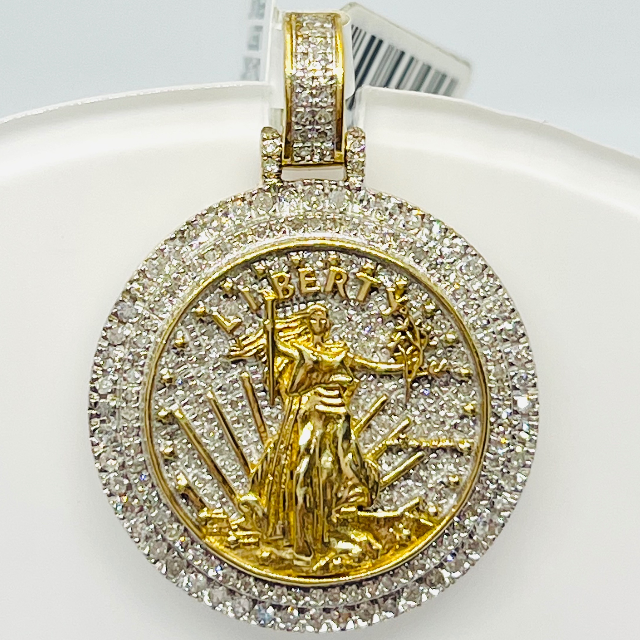Diamond Liberty Pendant