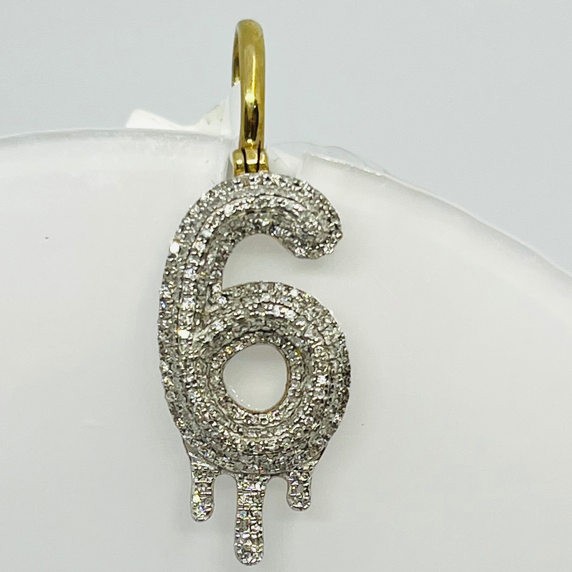 Diamond # Six Pendant