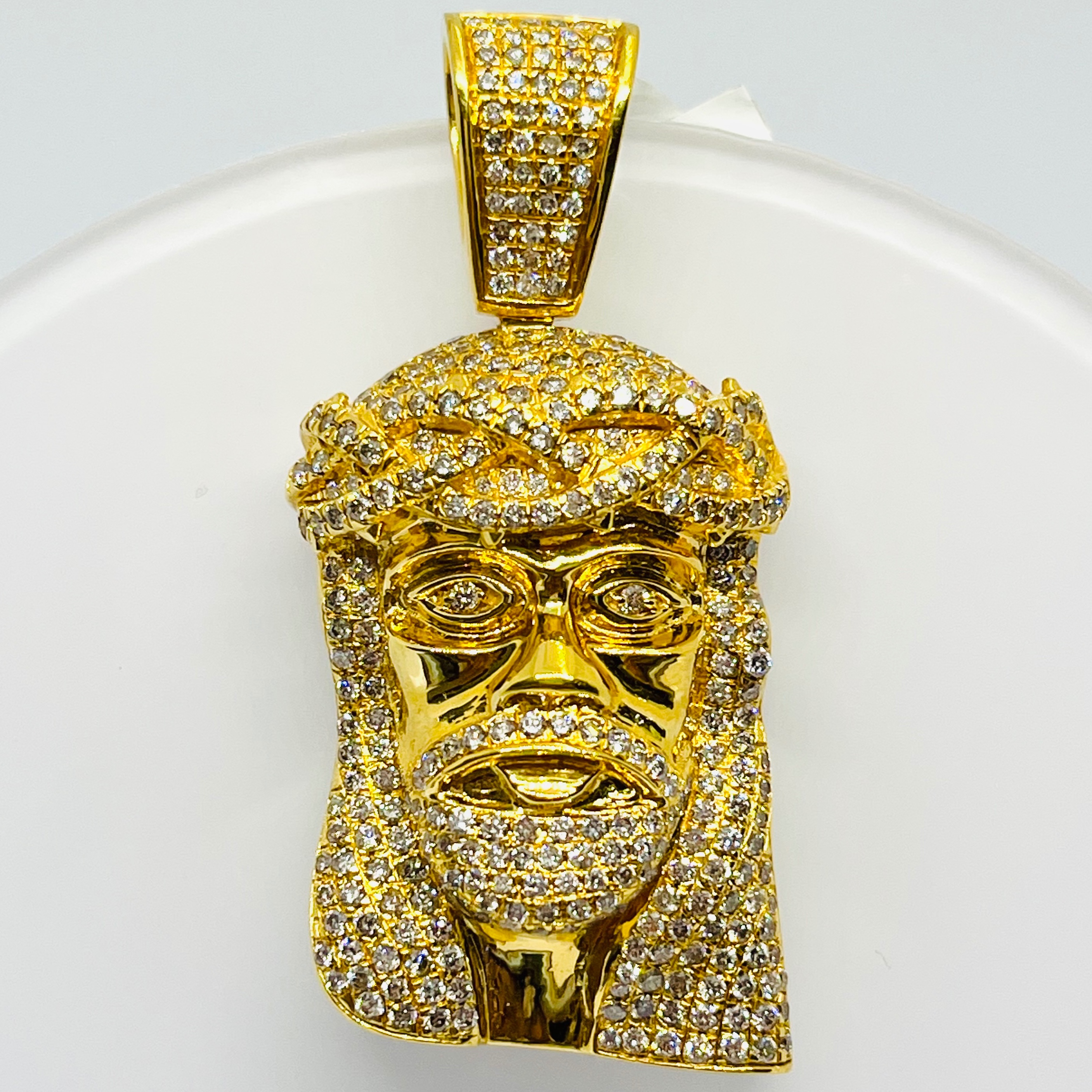 Diamond Jesus Pendant