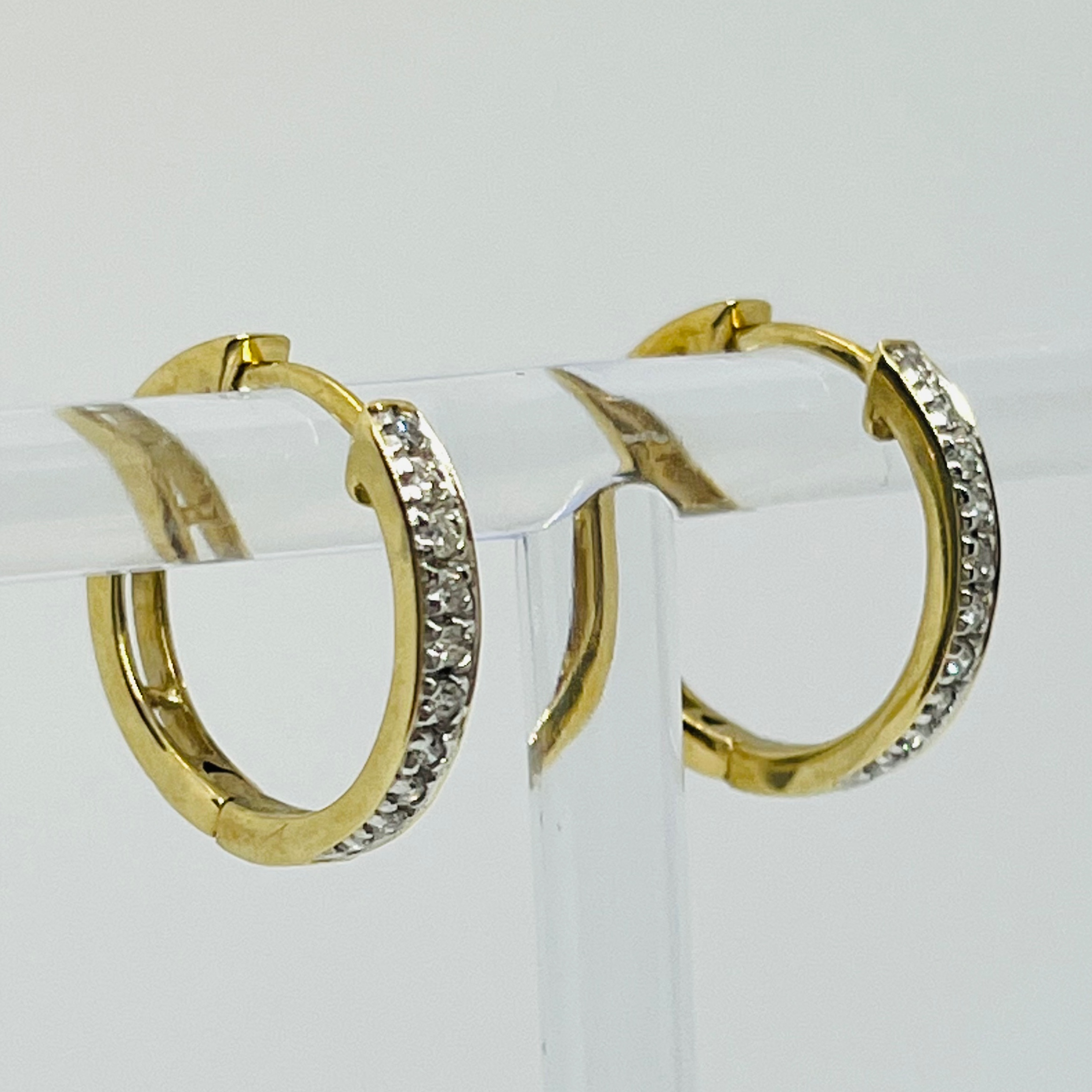 Diamond Hoop Earrings