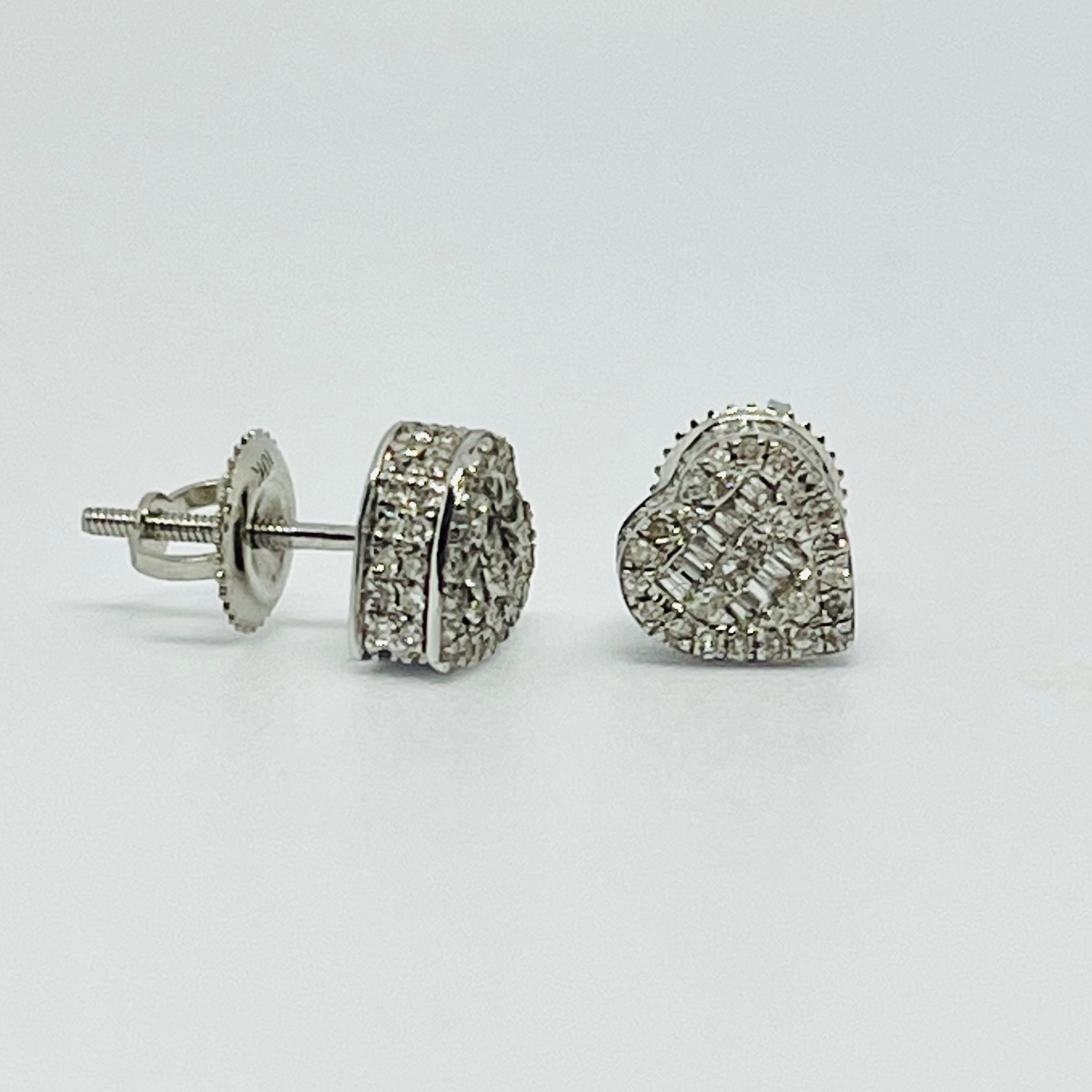 Diamond Heart Earrings