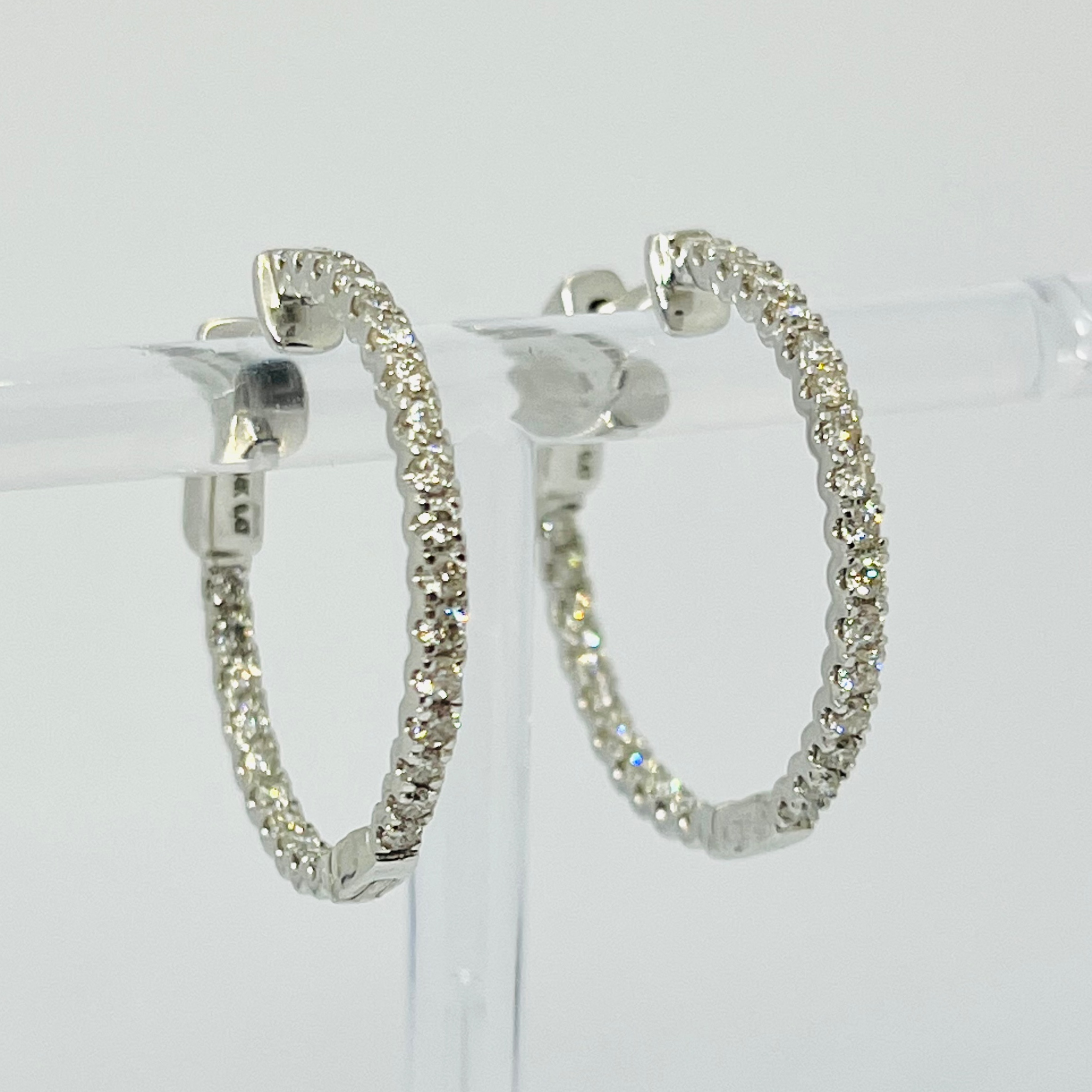 In & Out round Hoop Earrings