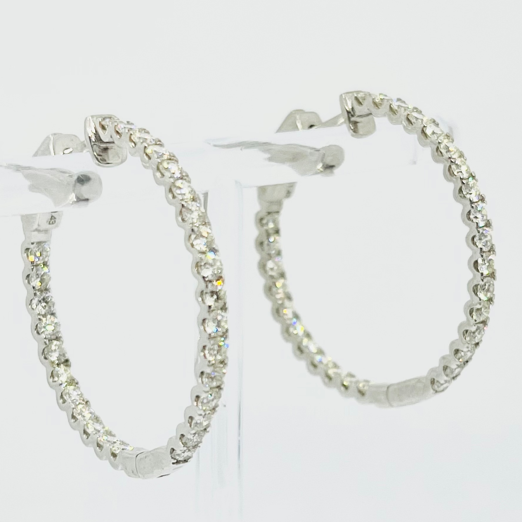 Diamond Hoop Earrings
