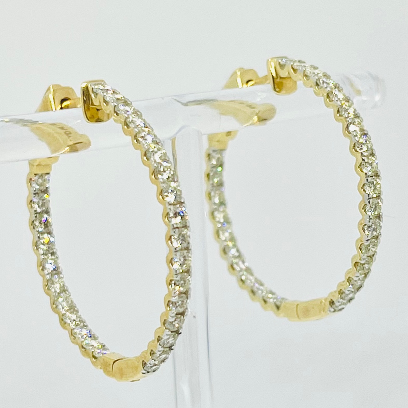 Diamond Hoop Earrings