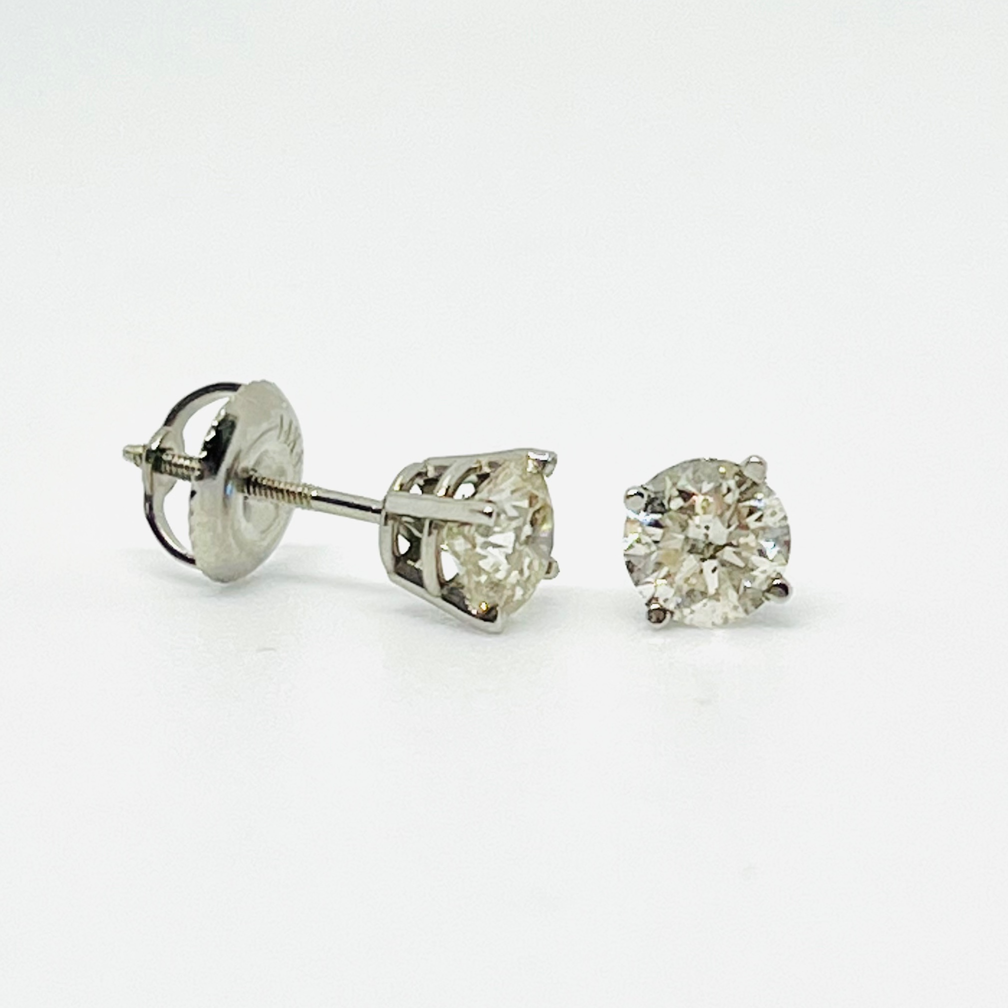 Solitaire Stud Earrings