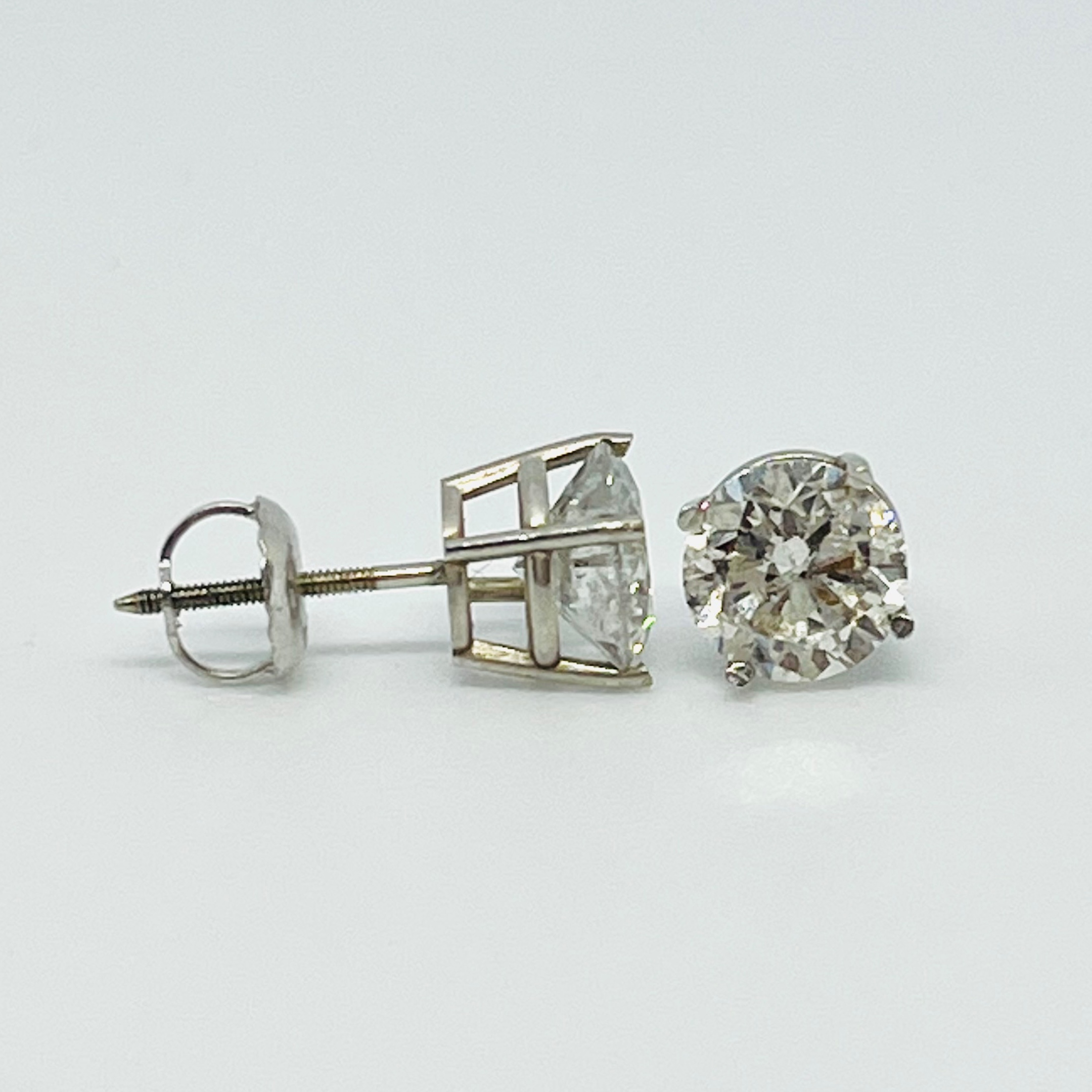 Solitaire Stud Earrings