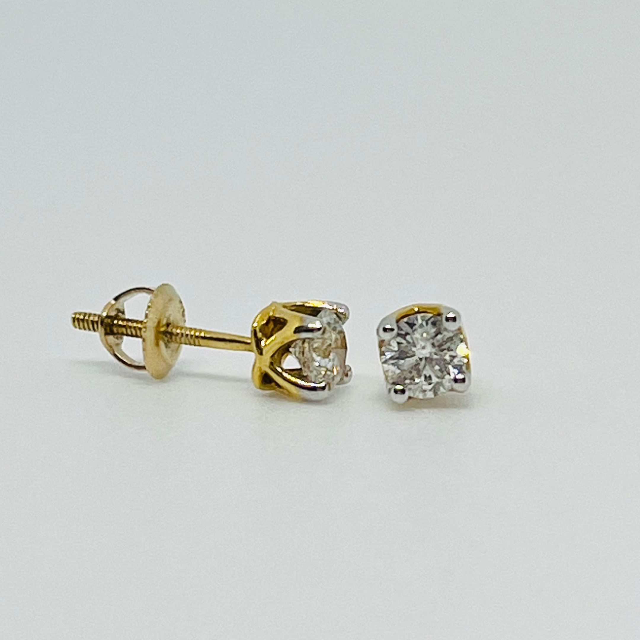Solitaire Stud Earrings