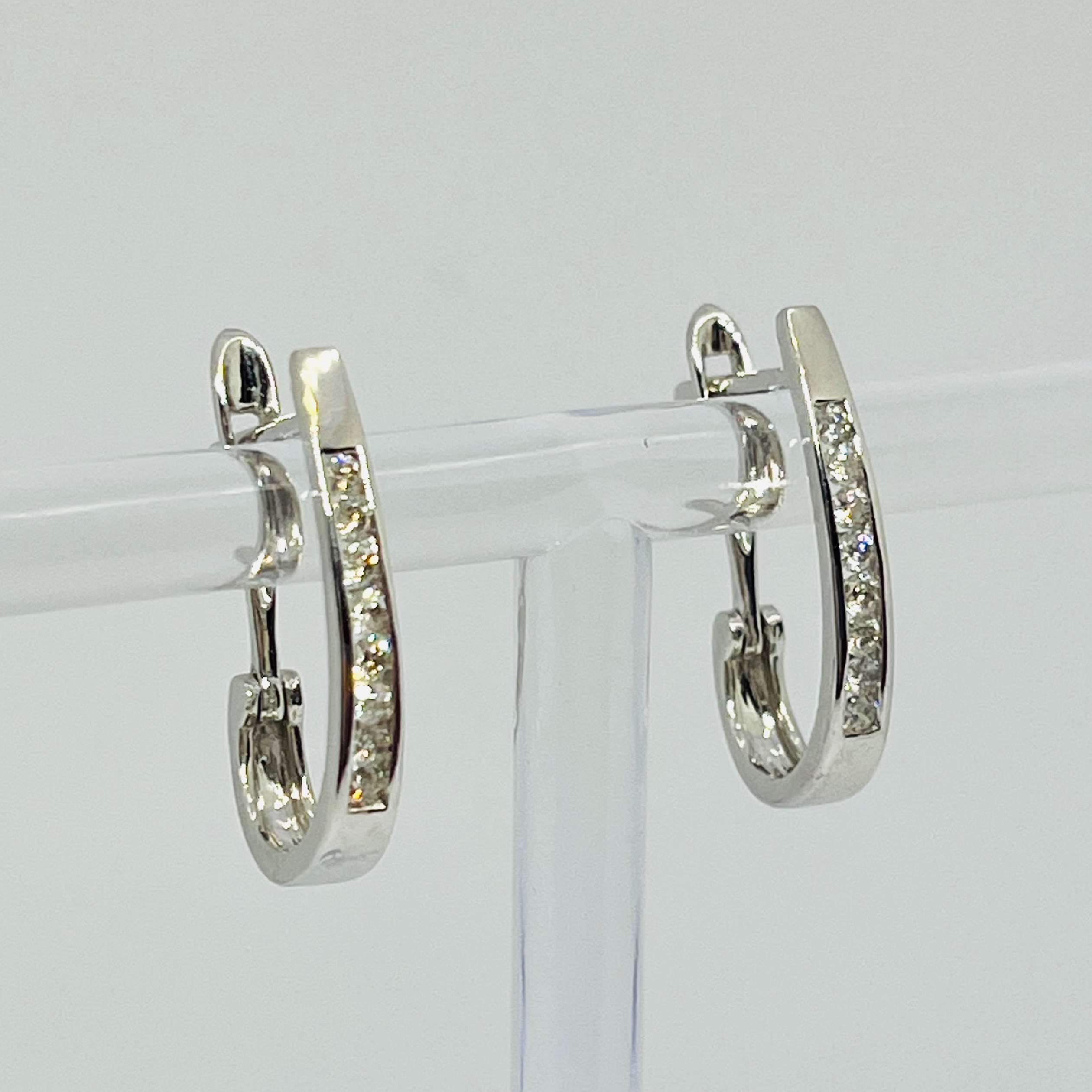 Diamond Hoop Earrings