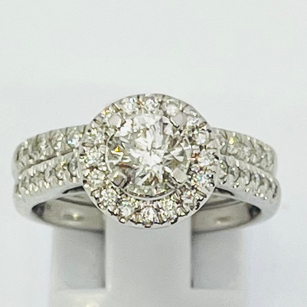 Bridal Set with Halo