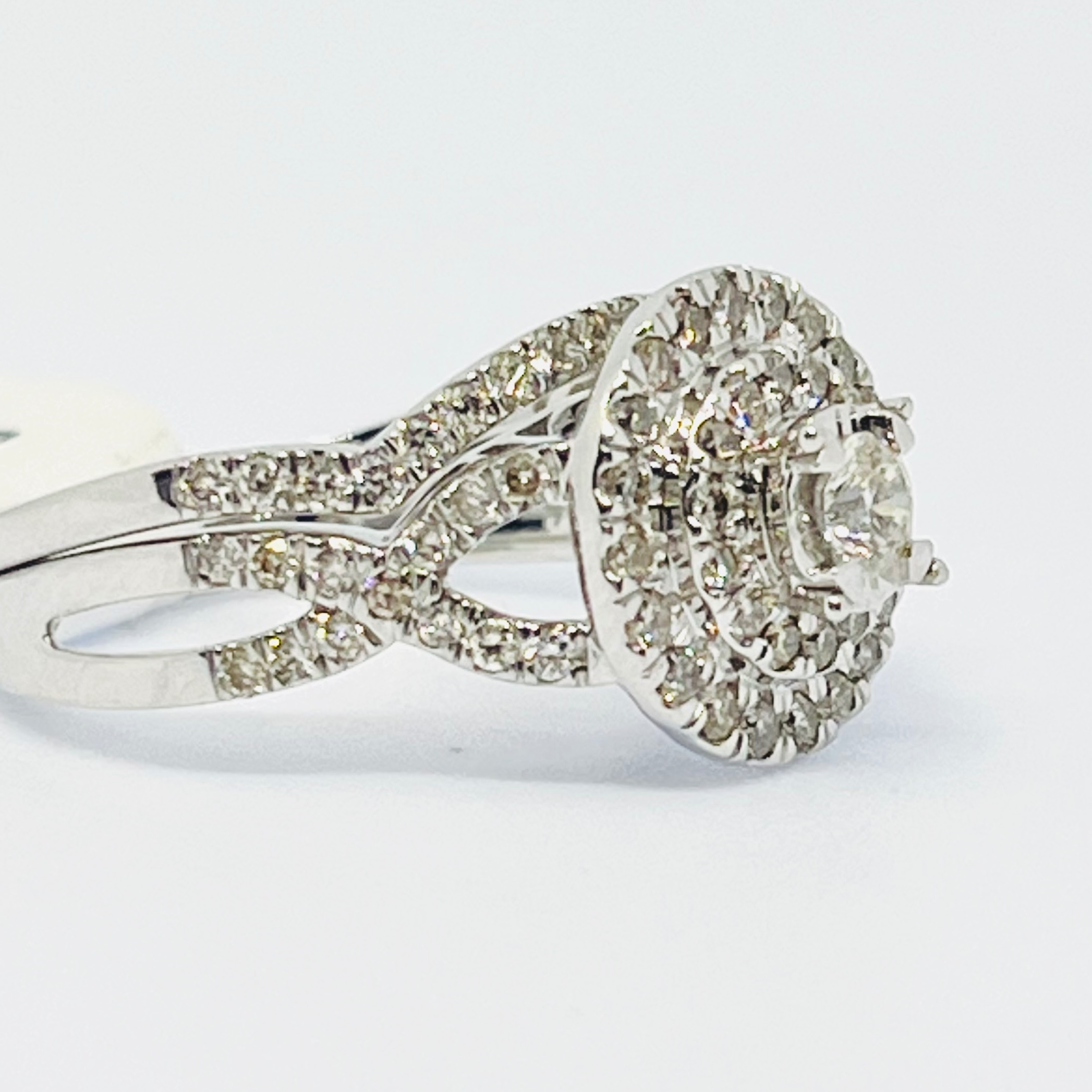 Round Diamond Double Halo Bridal Set