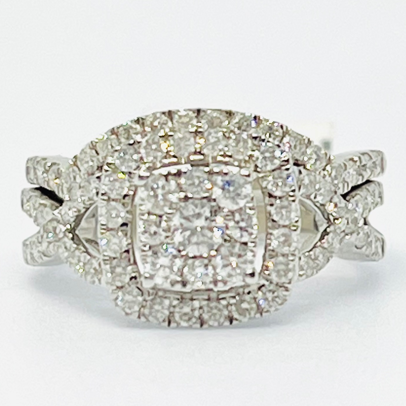 Square Style Halo Bridal-Set