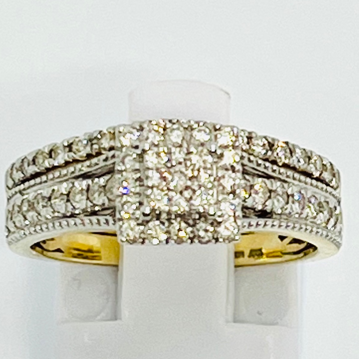 Square Style Diamond Bridal Set