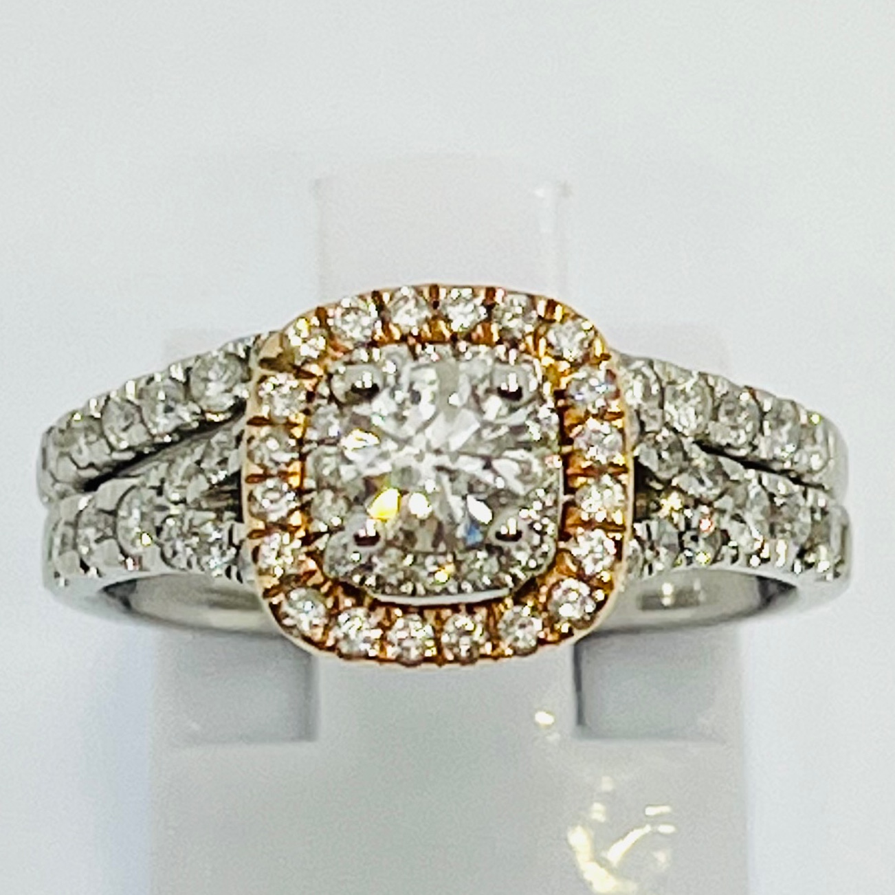 Diamond Two Tone Bridal Set