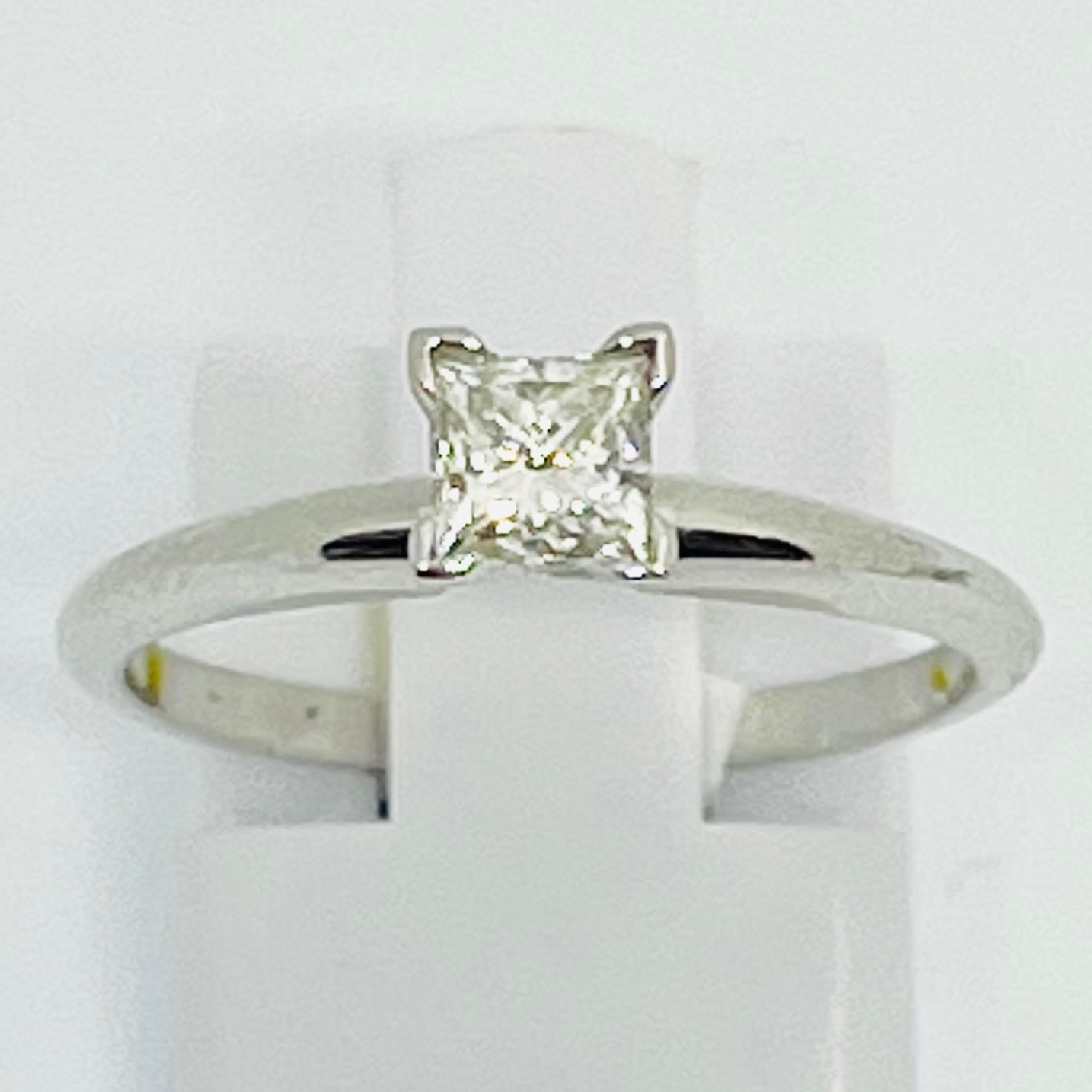 Solitaire Princess Cut Diamond Engagement Ring