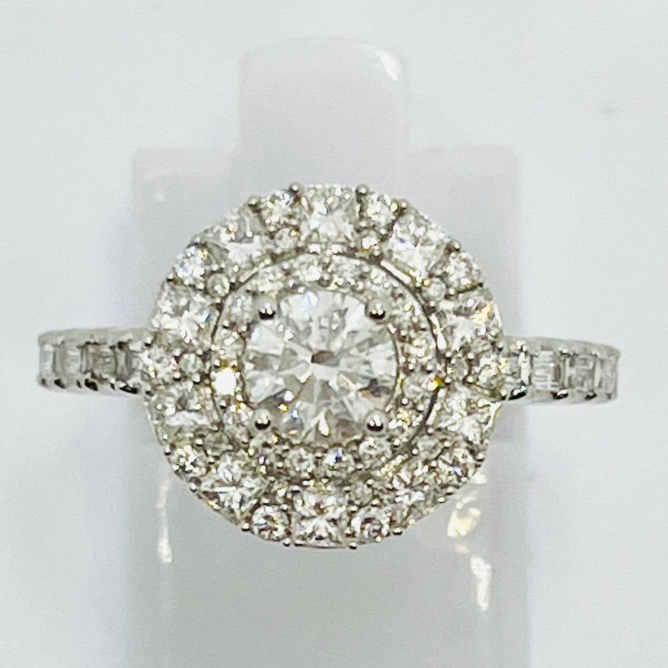 Solitaire Double Halo Engagement Ring