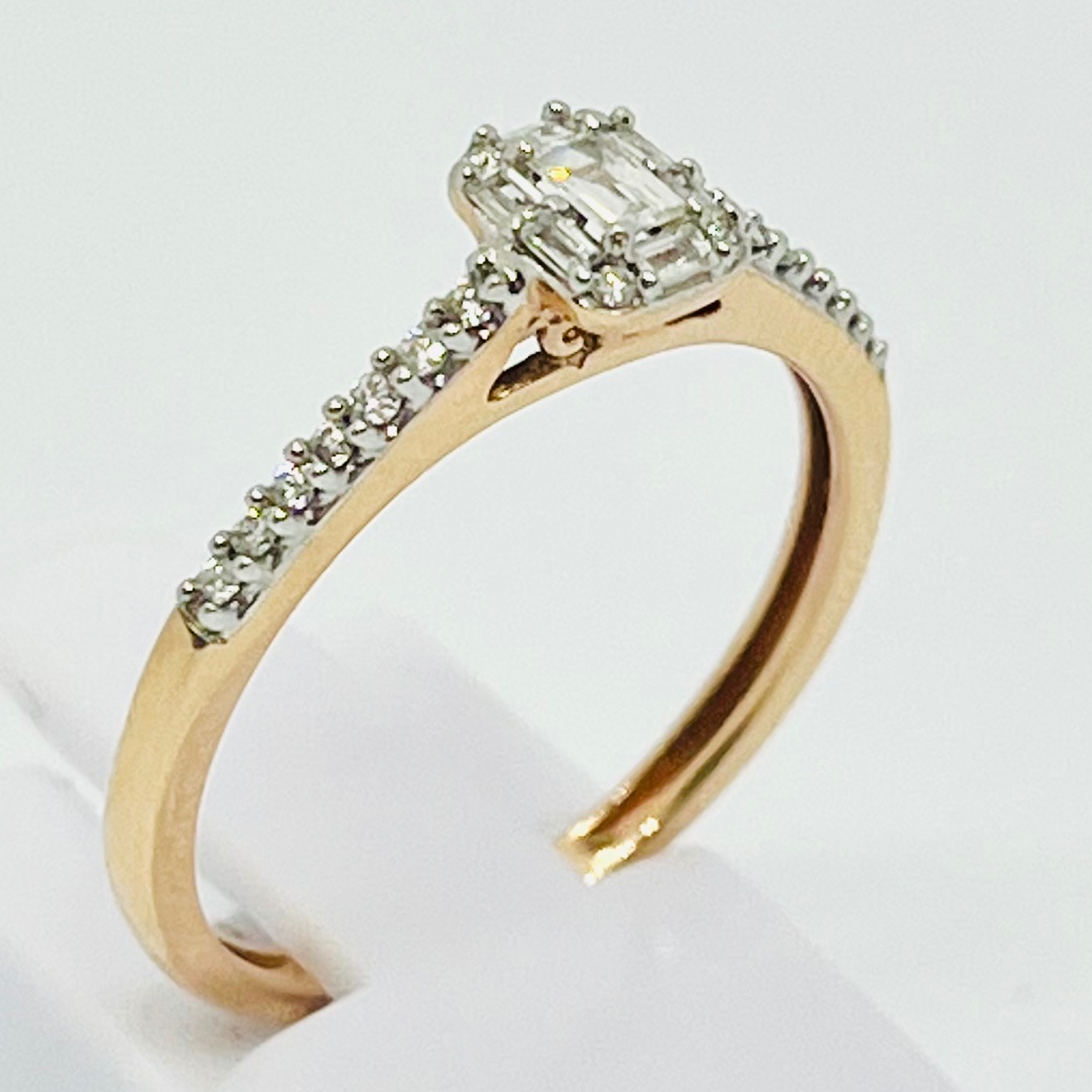 Emerald Cut Diamond Engagement Ring