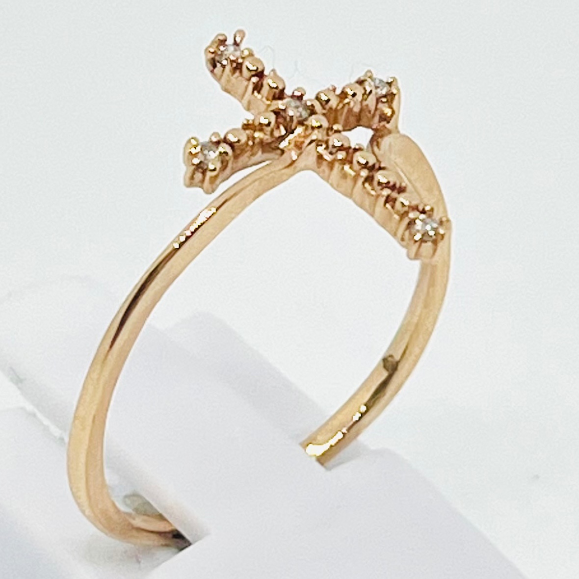 Diamond Cross Fashion Ring