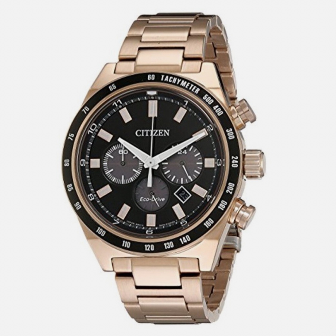 Steel Citizen Eco-Drive Chronograph Watch
