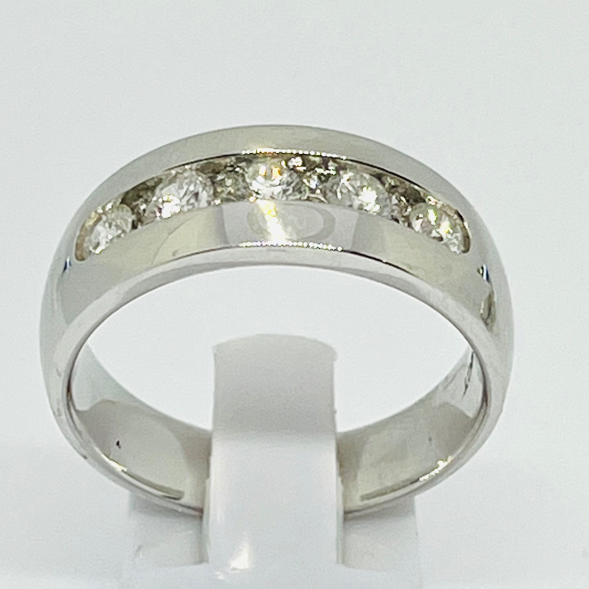 Diamond Mens Wedding Band