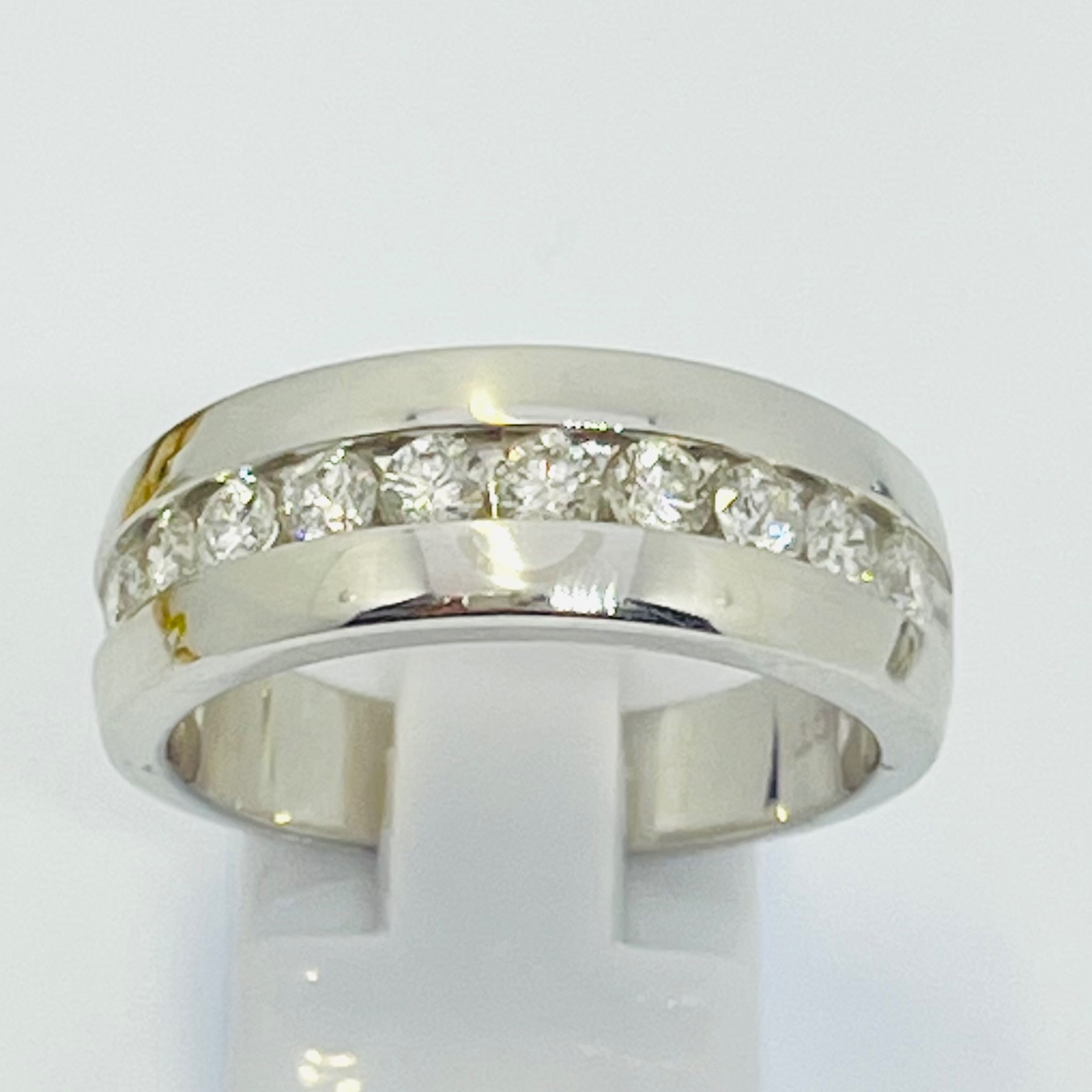 Diamond Men's Wedding Band
