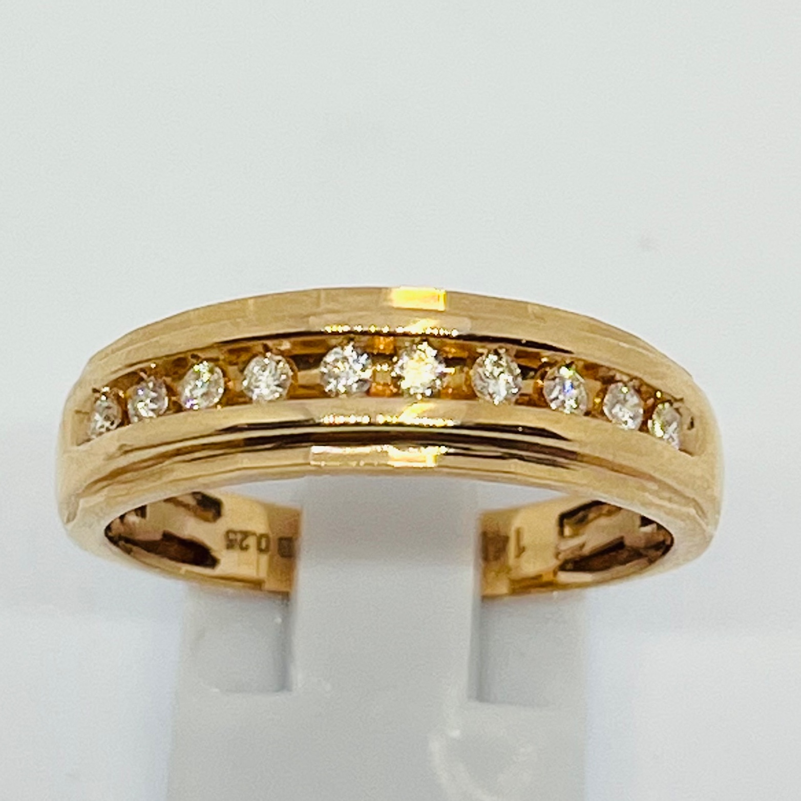 Diamond Rose Gold Wedding Band
