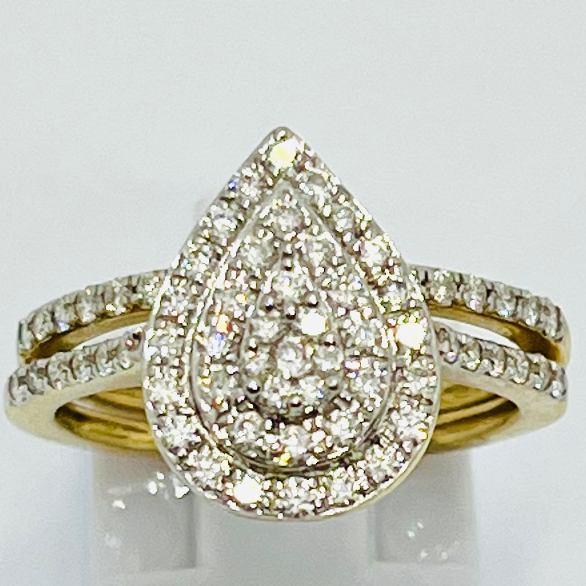 Diamond Pear Shape Bridal Set