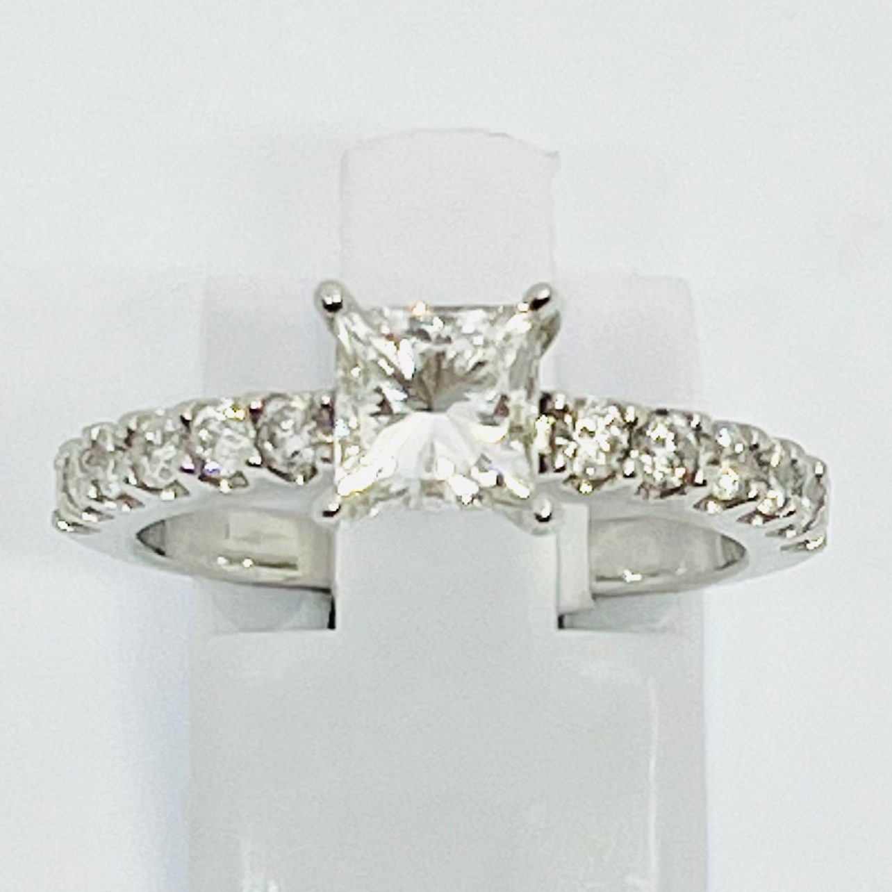 Solitaire Princess Cut Diamond Engagement Ring