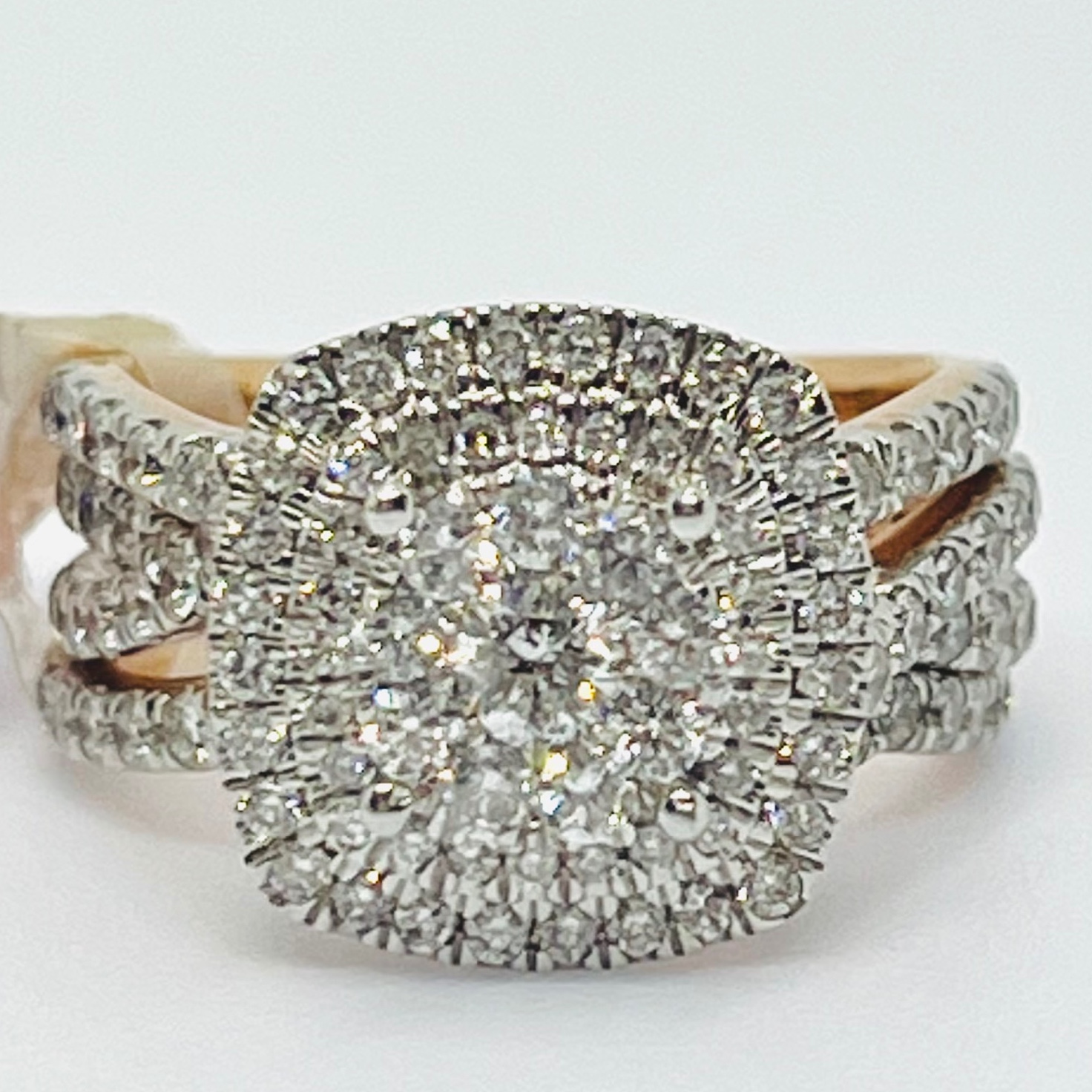 Diamond Bridal Set with Two Bands