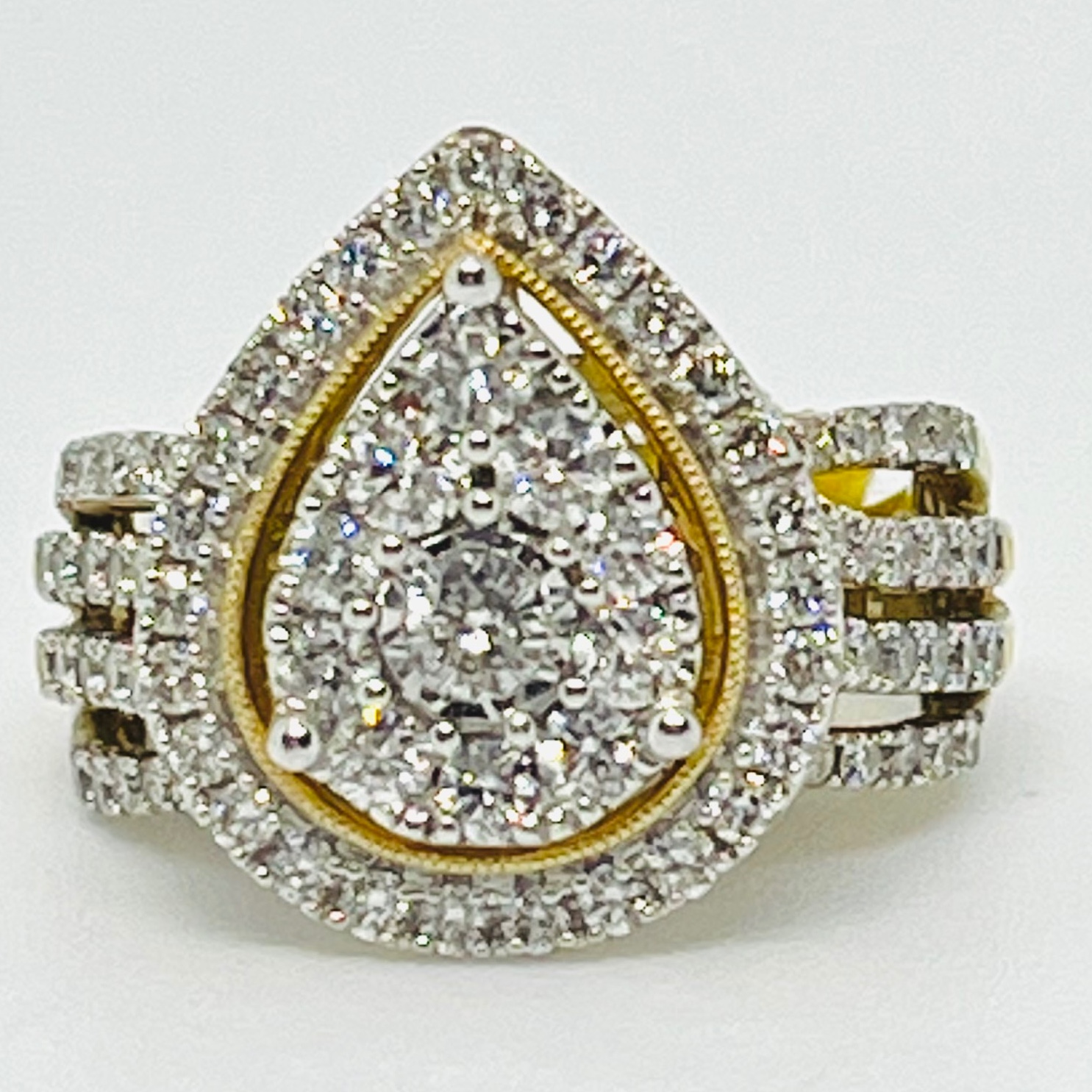 Diamond Pear Shape Engagement Ring