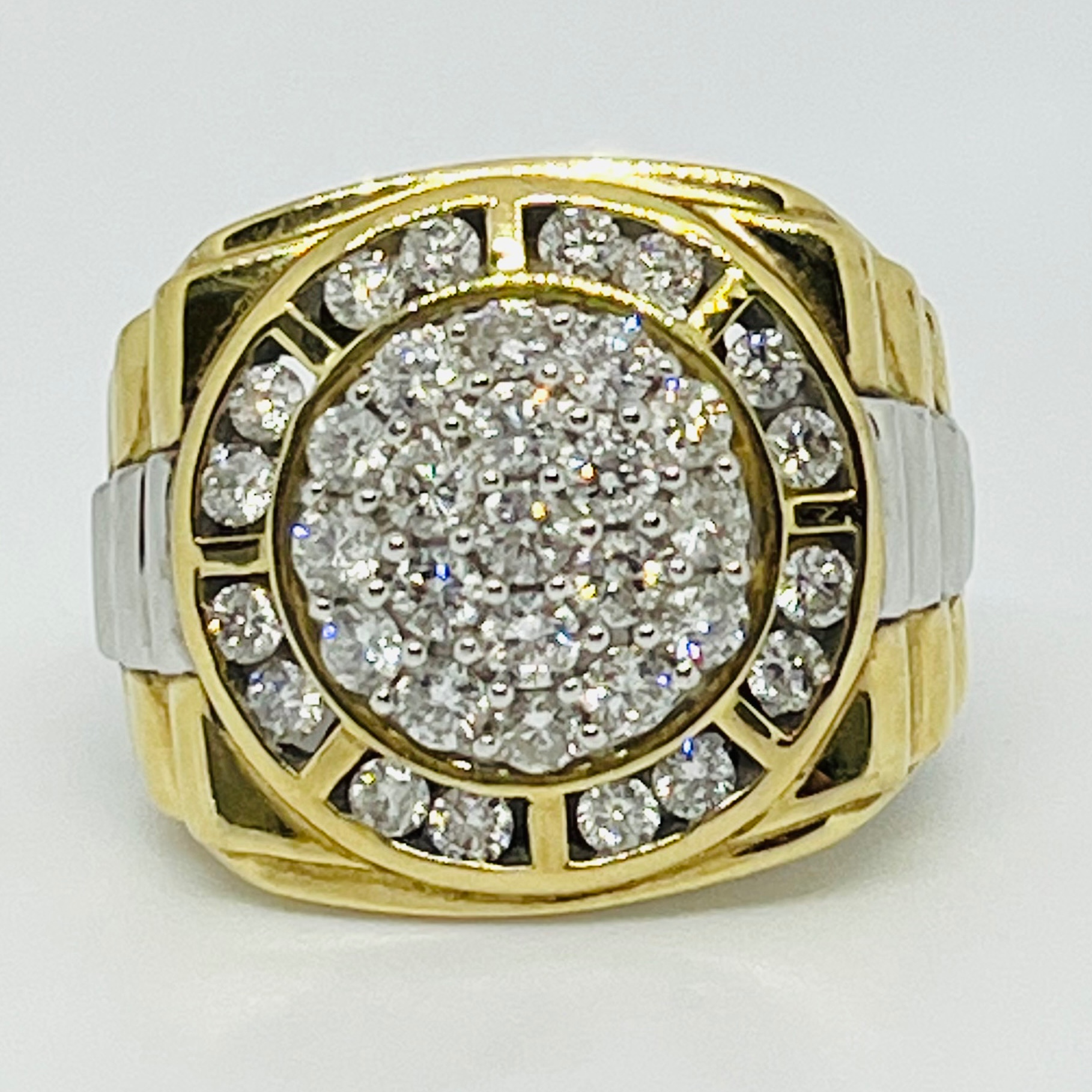 Diamond Rolex Style Men's Fashion Ring