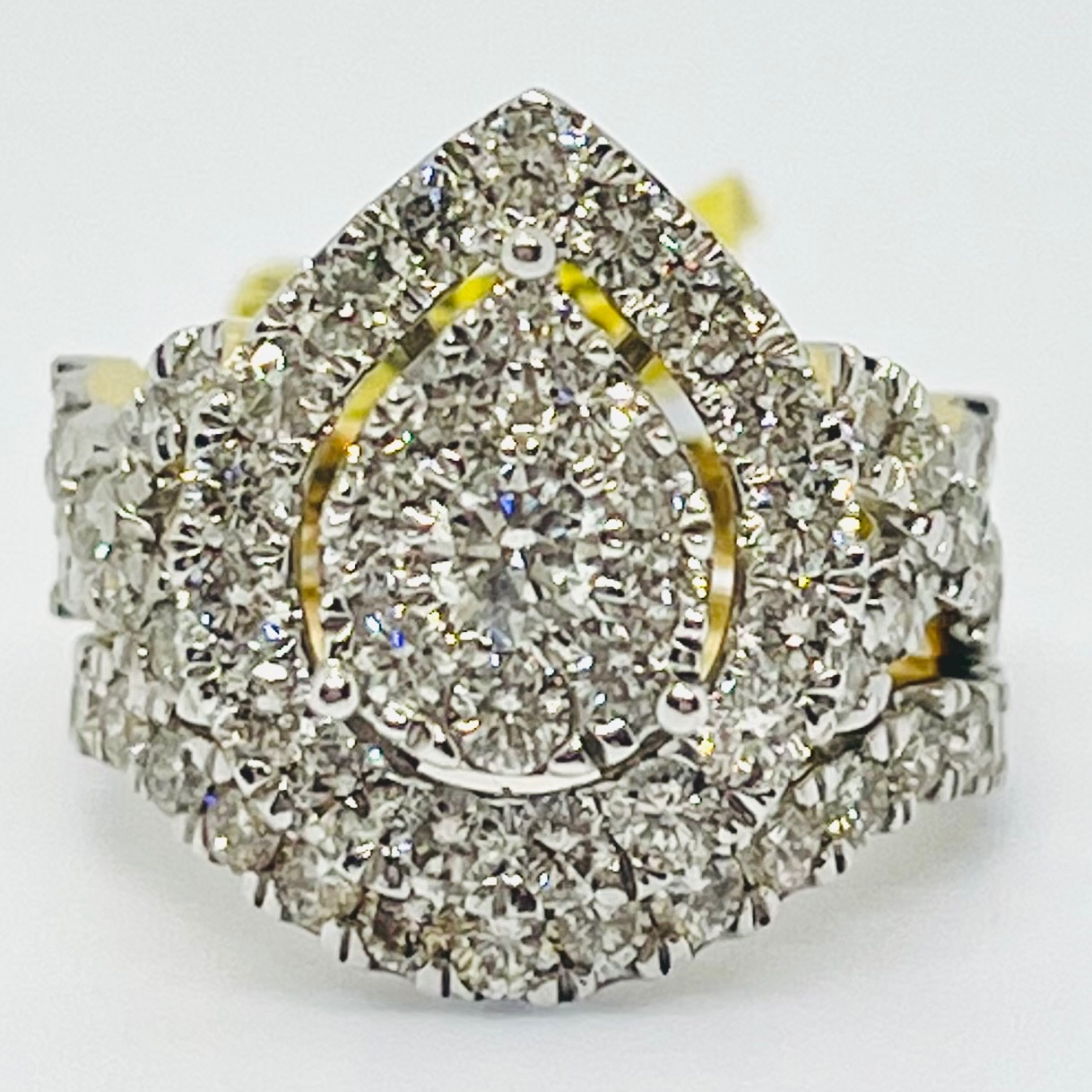 Diamond Pear Style Bridal Set