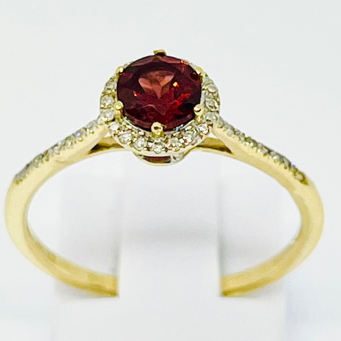 14K Garnet Ring