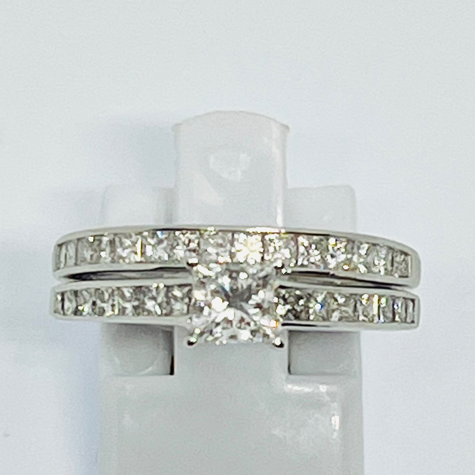 Princess Cut Diamond Bridal Set