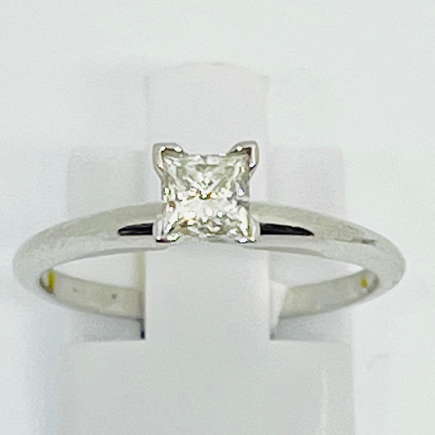 Solitaire Princess Cut Diamond Engagement Ring