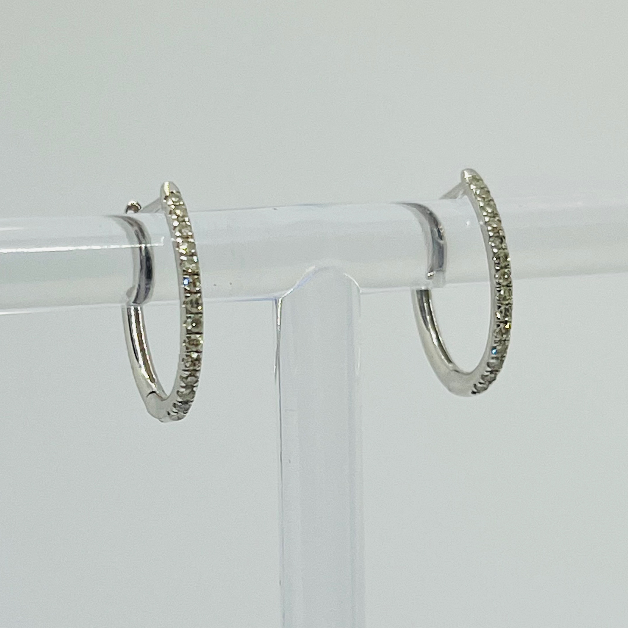 Diamond Hoop Earrings