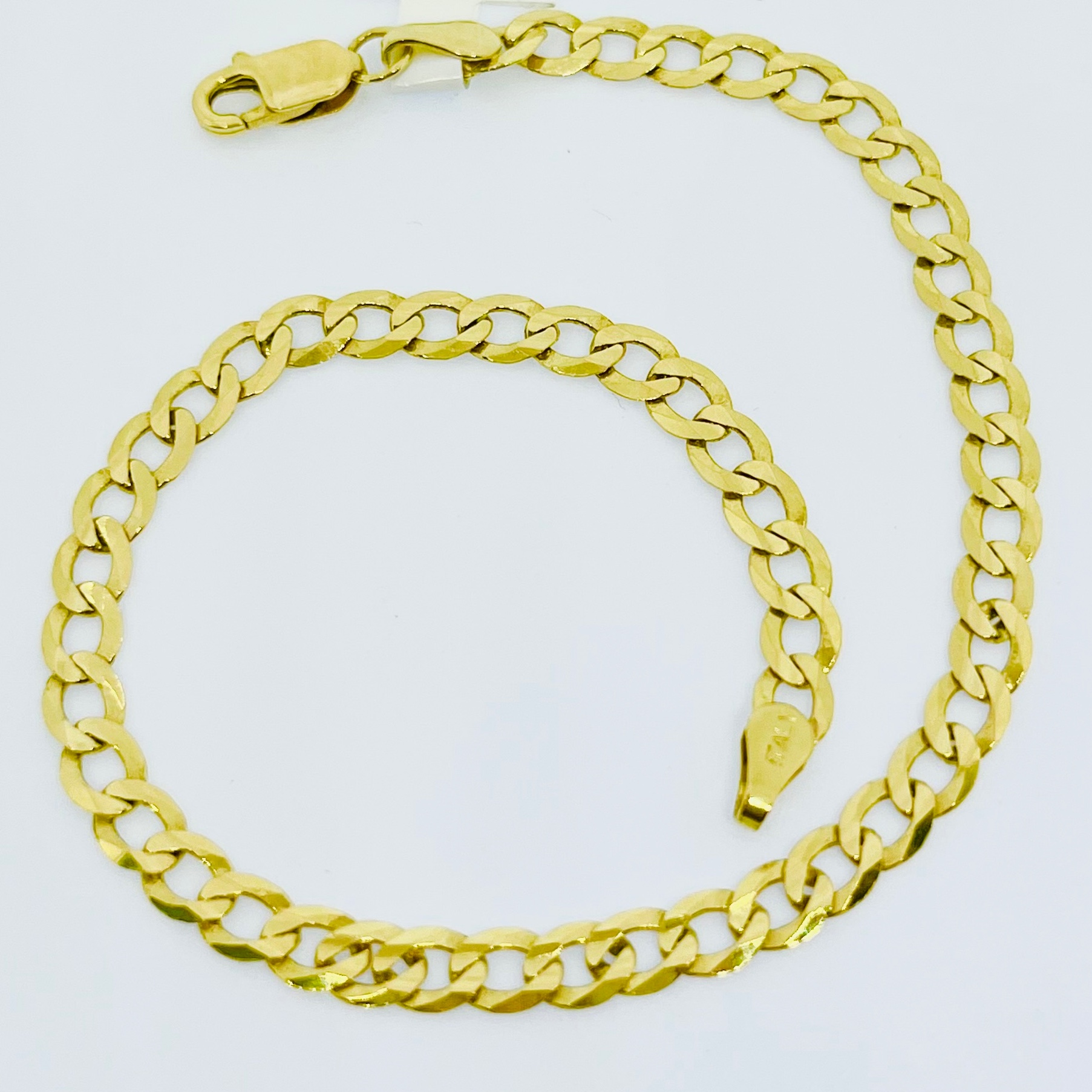 14K Gold Curb Link Bracelet