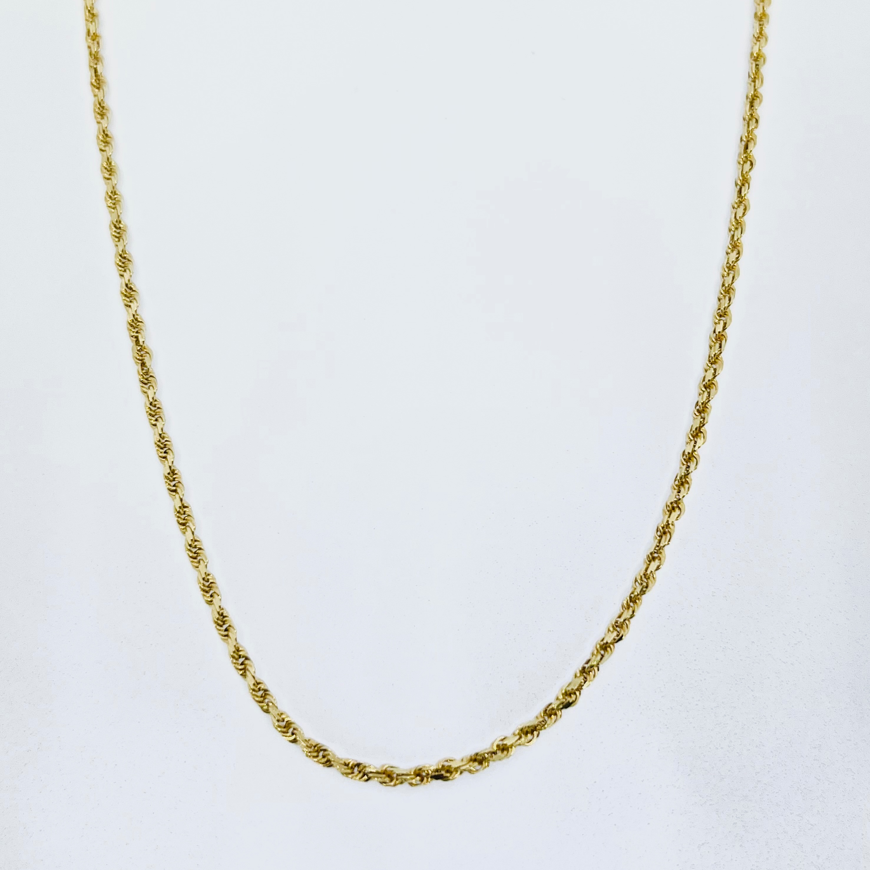 14K Gold Rope Necklace