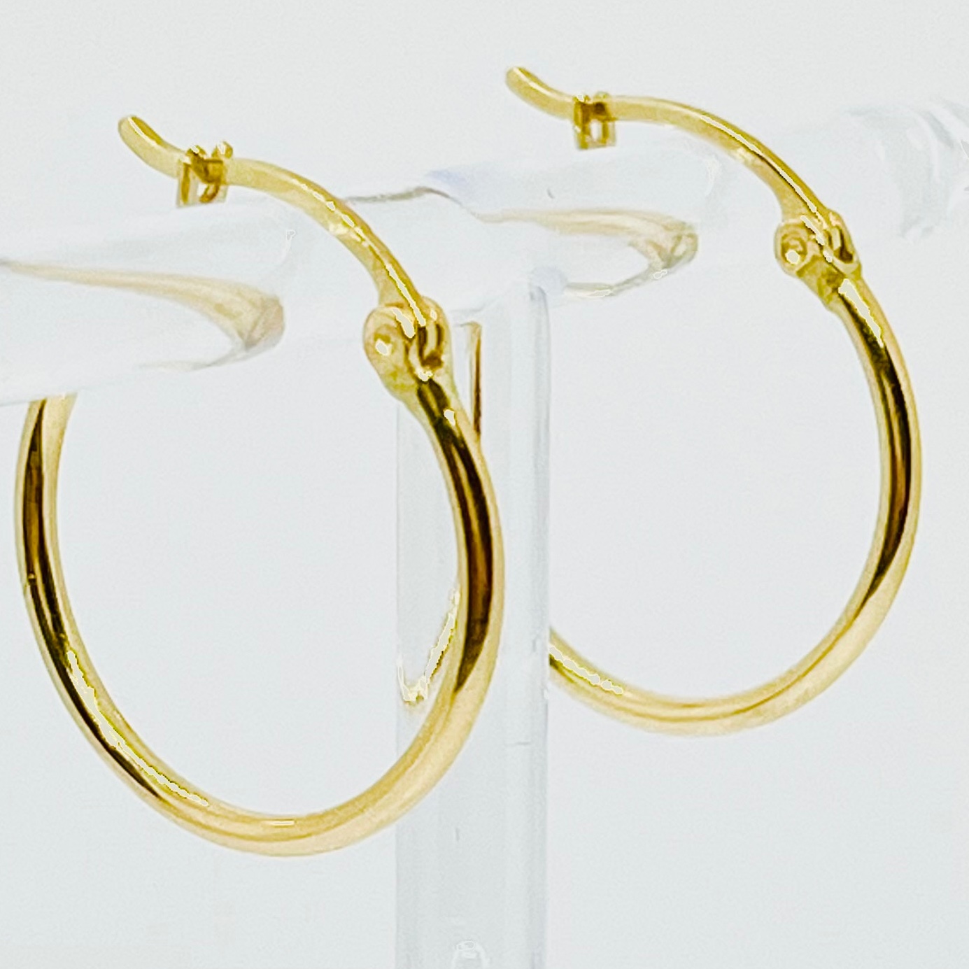 14K Yellow Gold Hoop Earrings