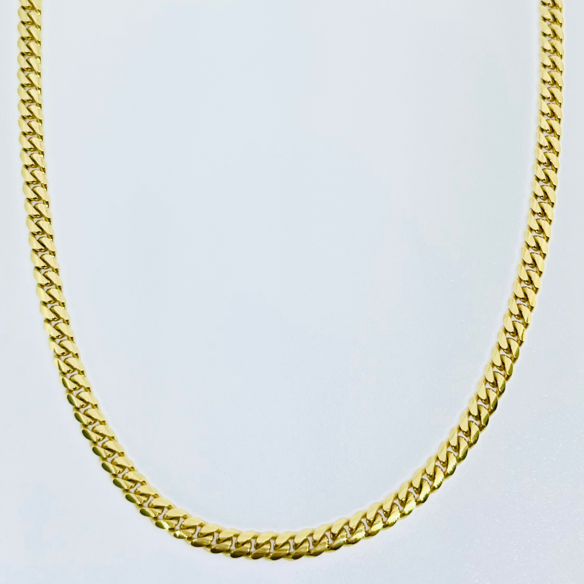 14K Solid Miami Cuban Necklace