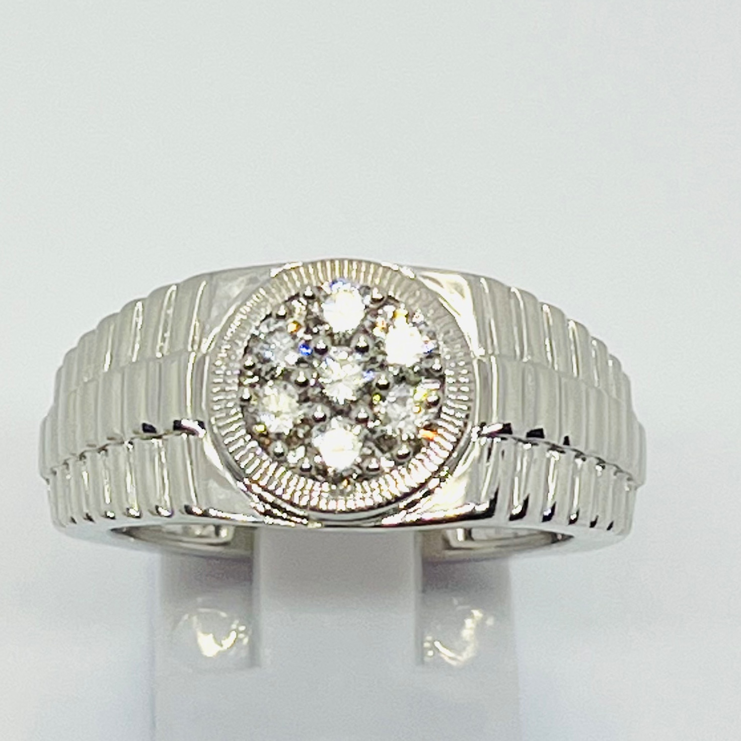 Diamond Rolex Style Men's Fashion Ring
